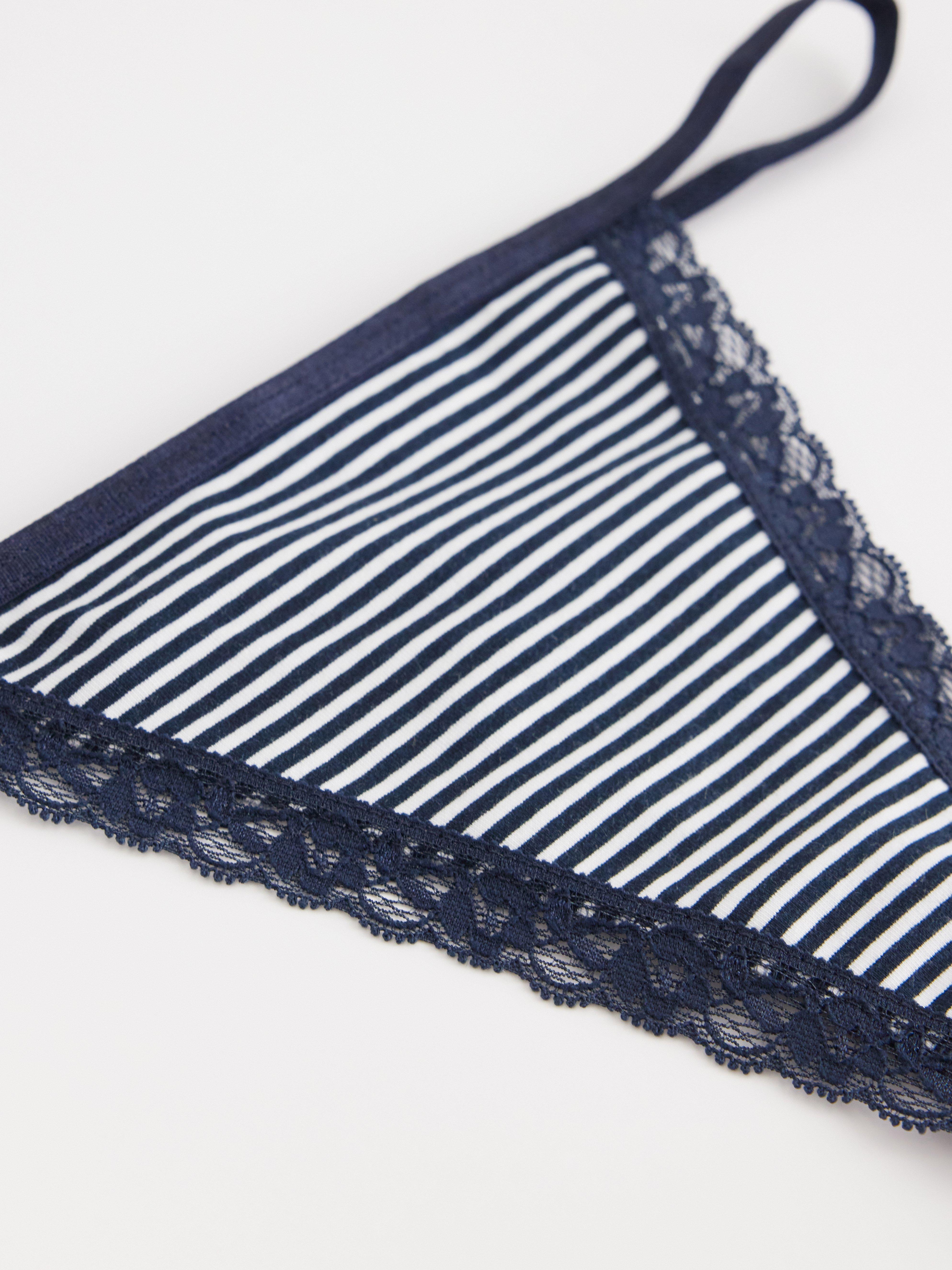 Thong Low - Lingerie - Blue