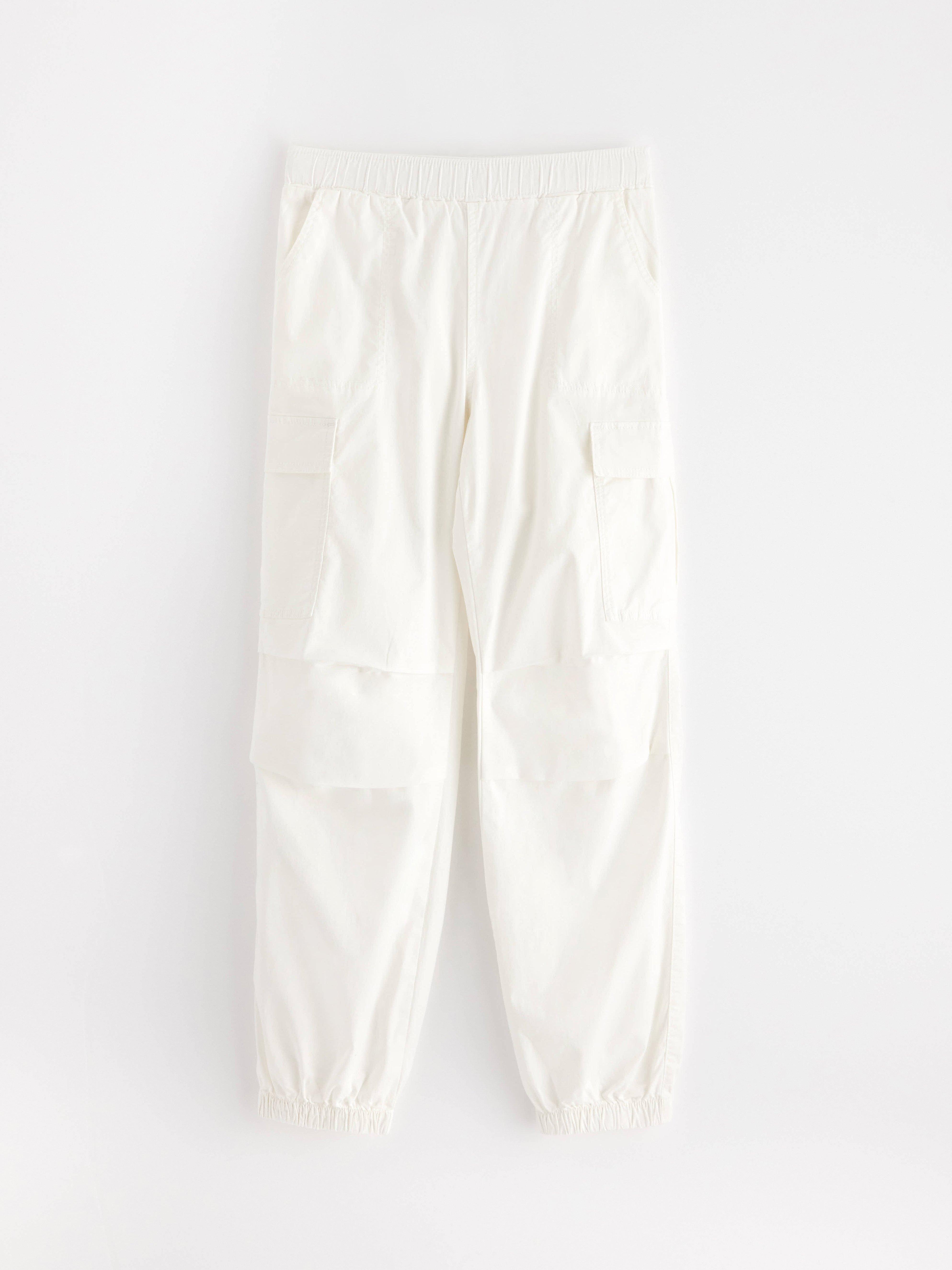 Cargo Trousers - Kids Wear - White