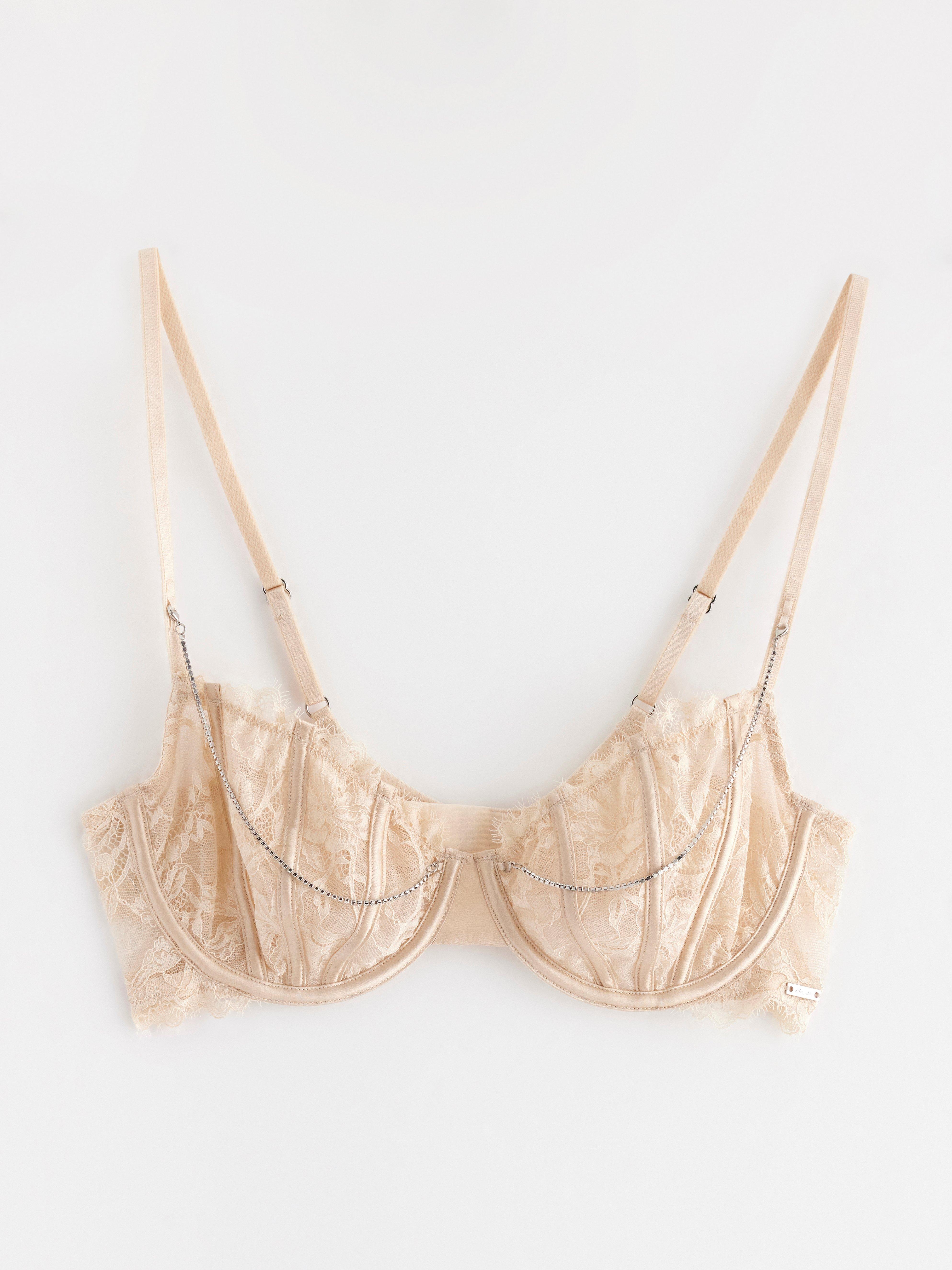 Ovadderad bh - Underkläder - Beige