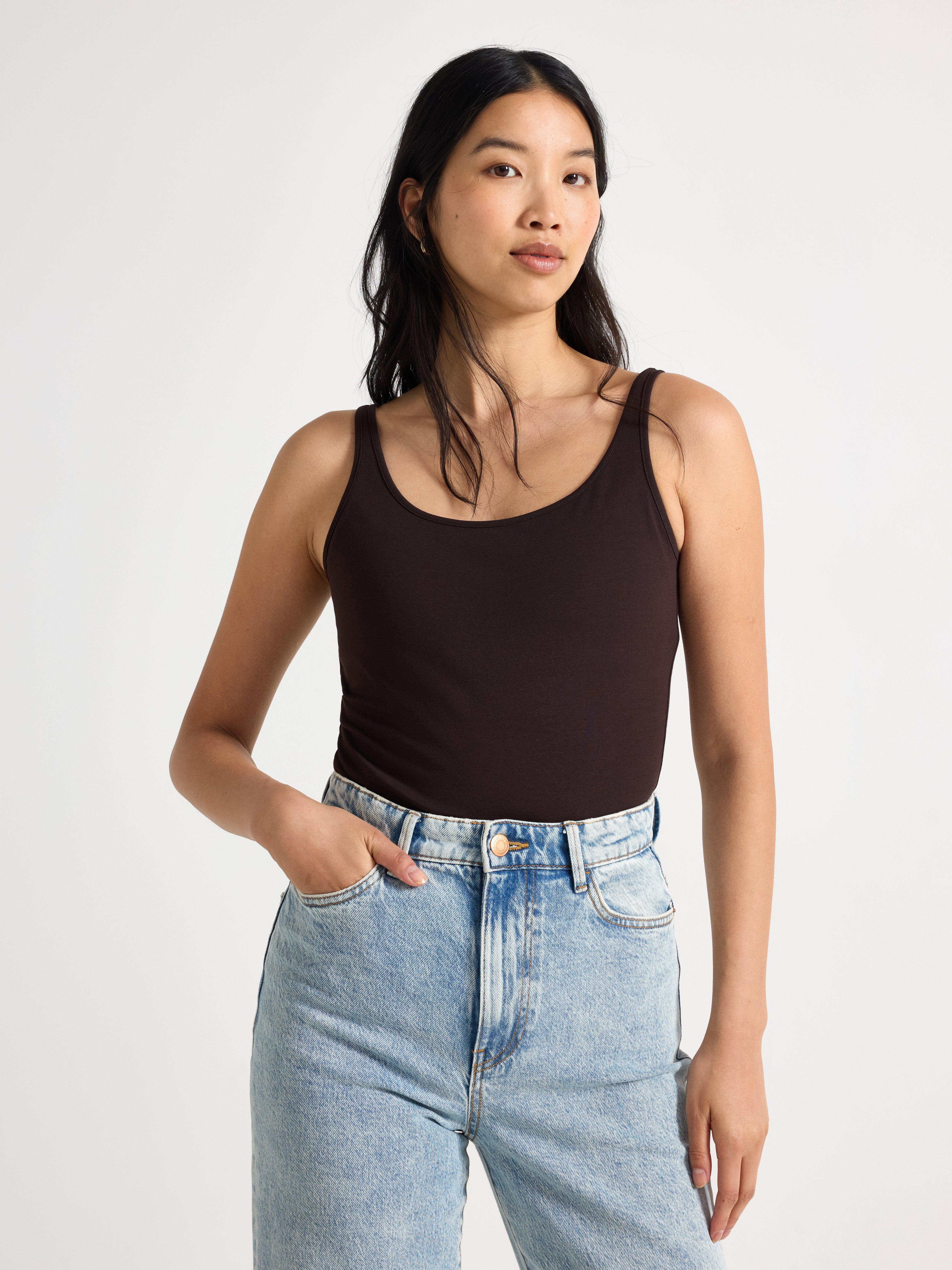 Tank Top - Womens Wear - Brown