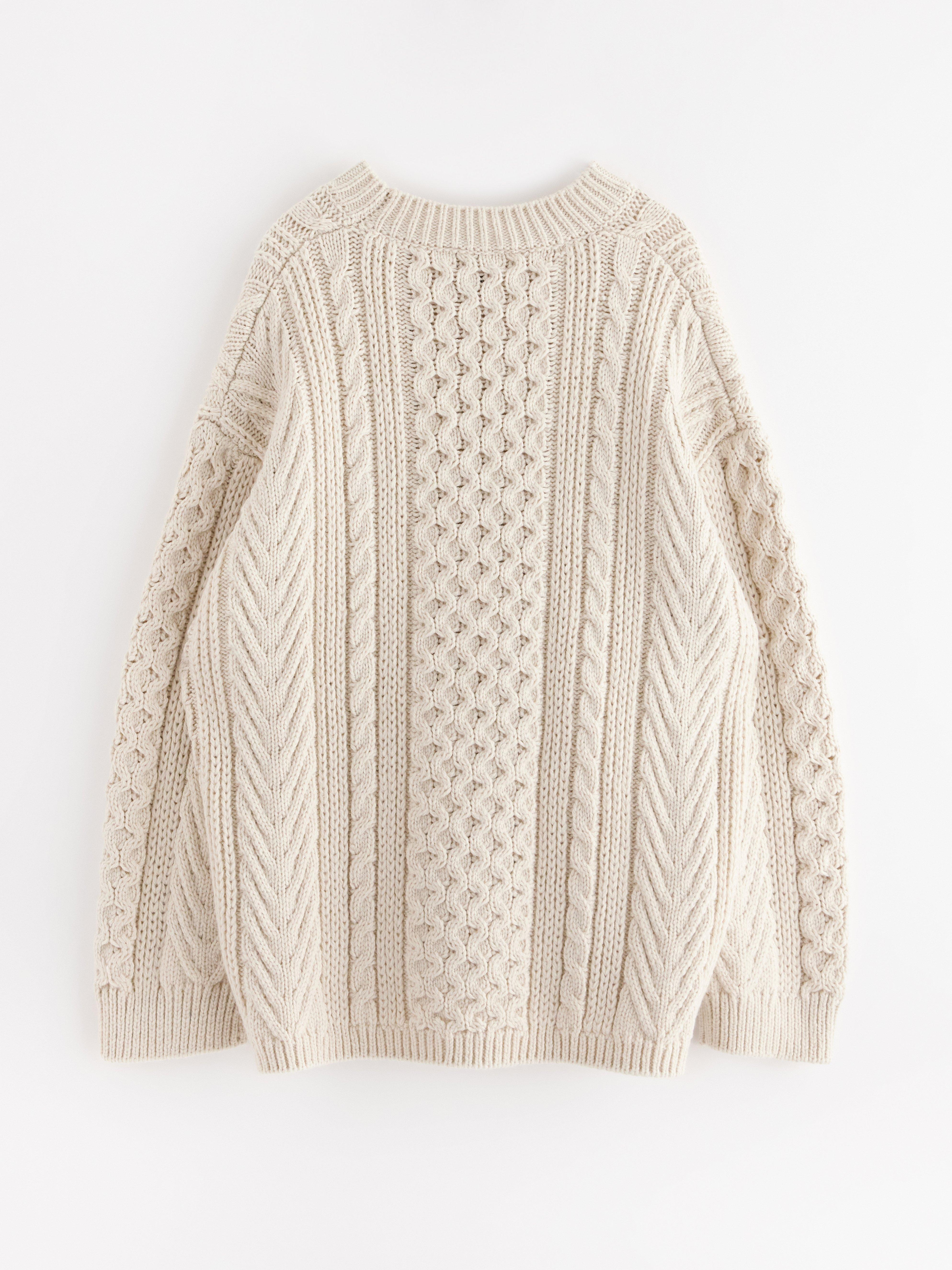 Sweater - Dame - Hvid