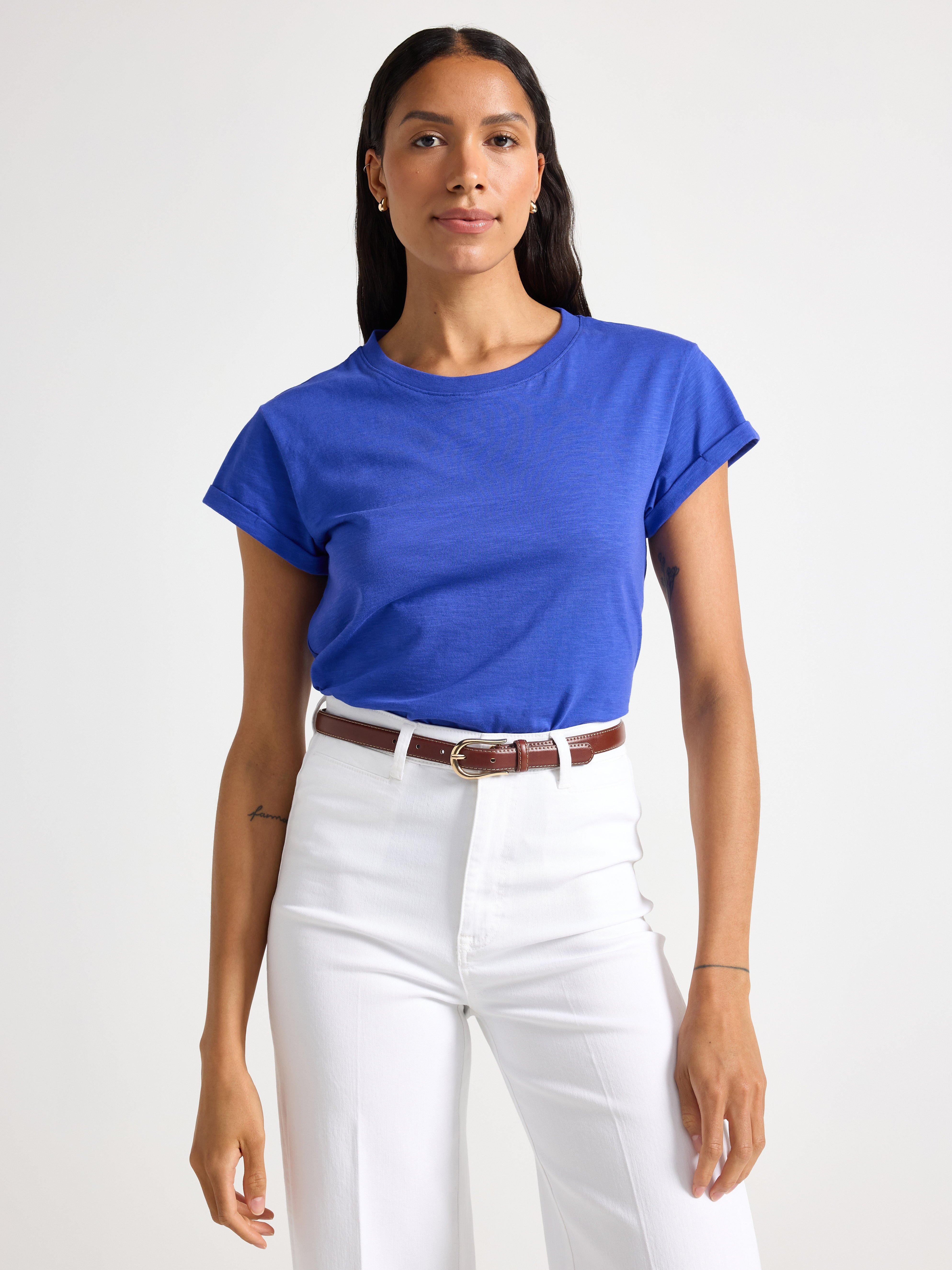 T-shirt - Dame - Blå