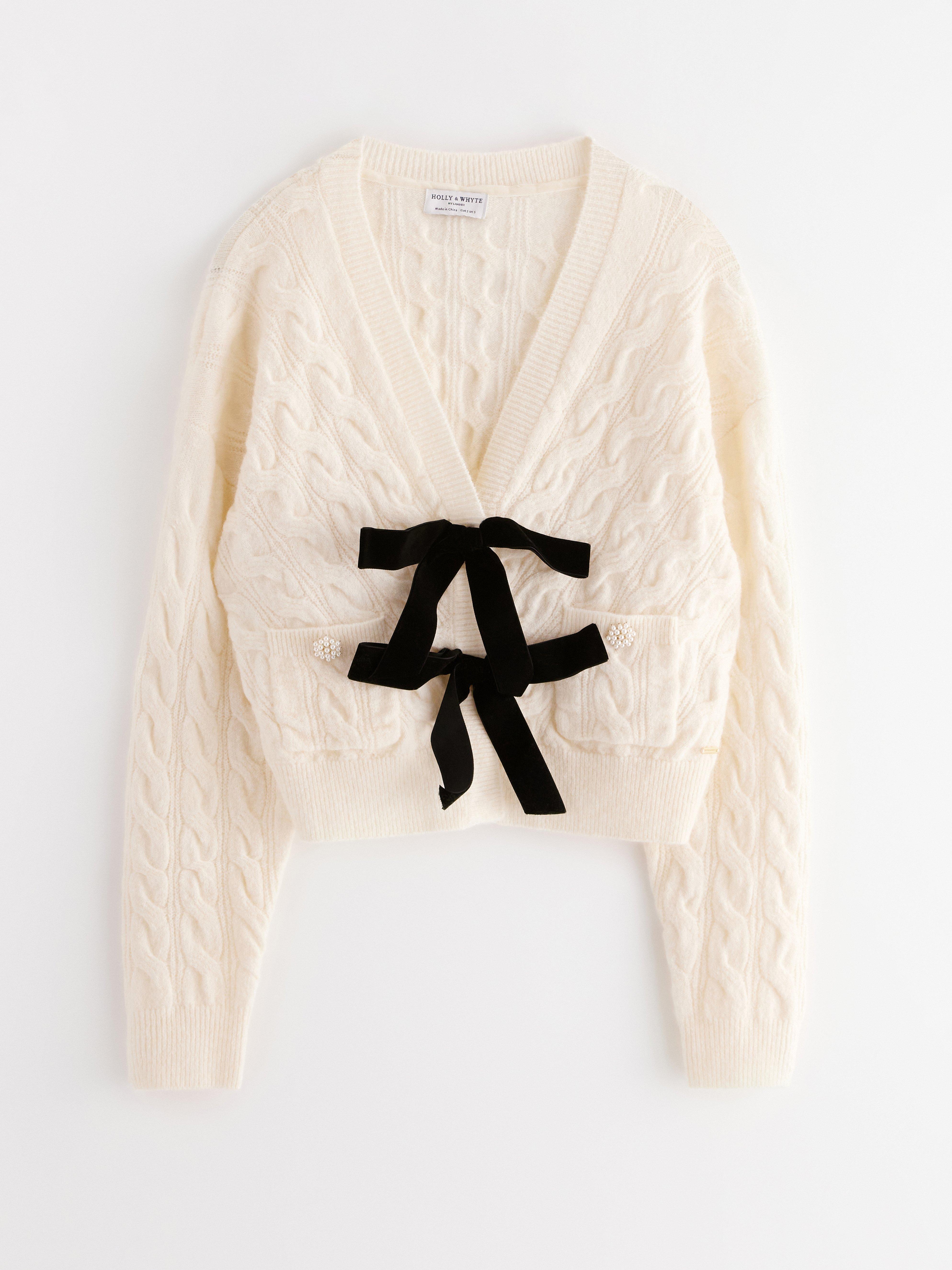 Cardigan - Dame - Hvid