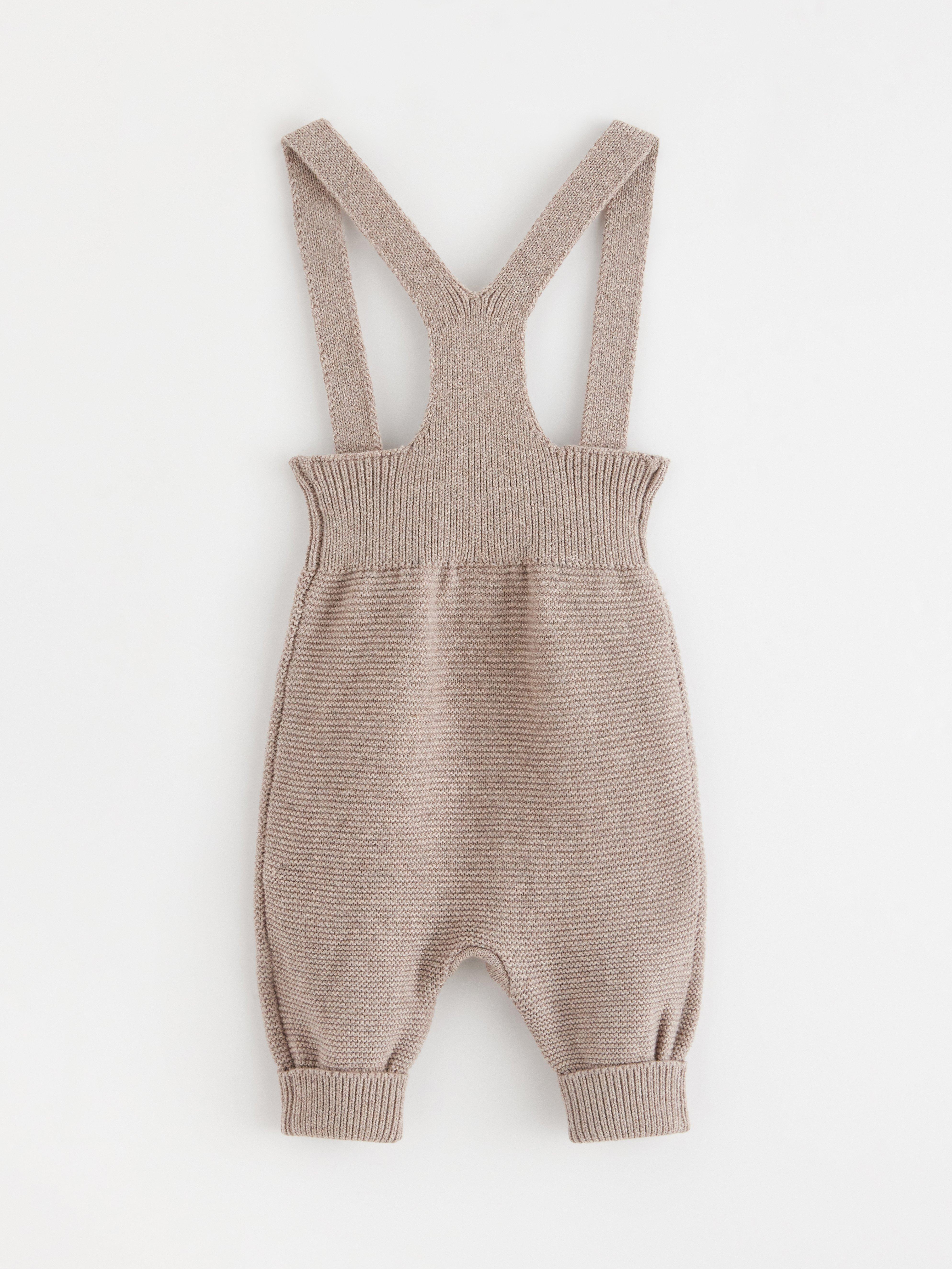 Bib Trousers - Kids Wear - Brown