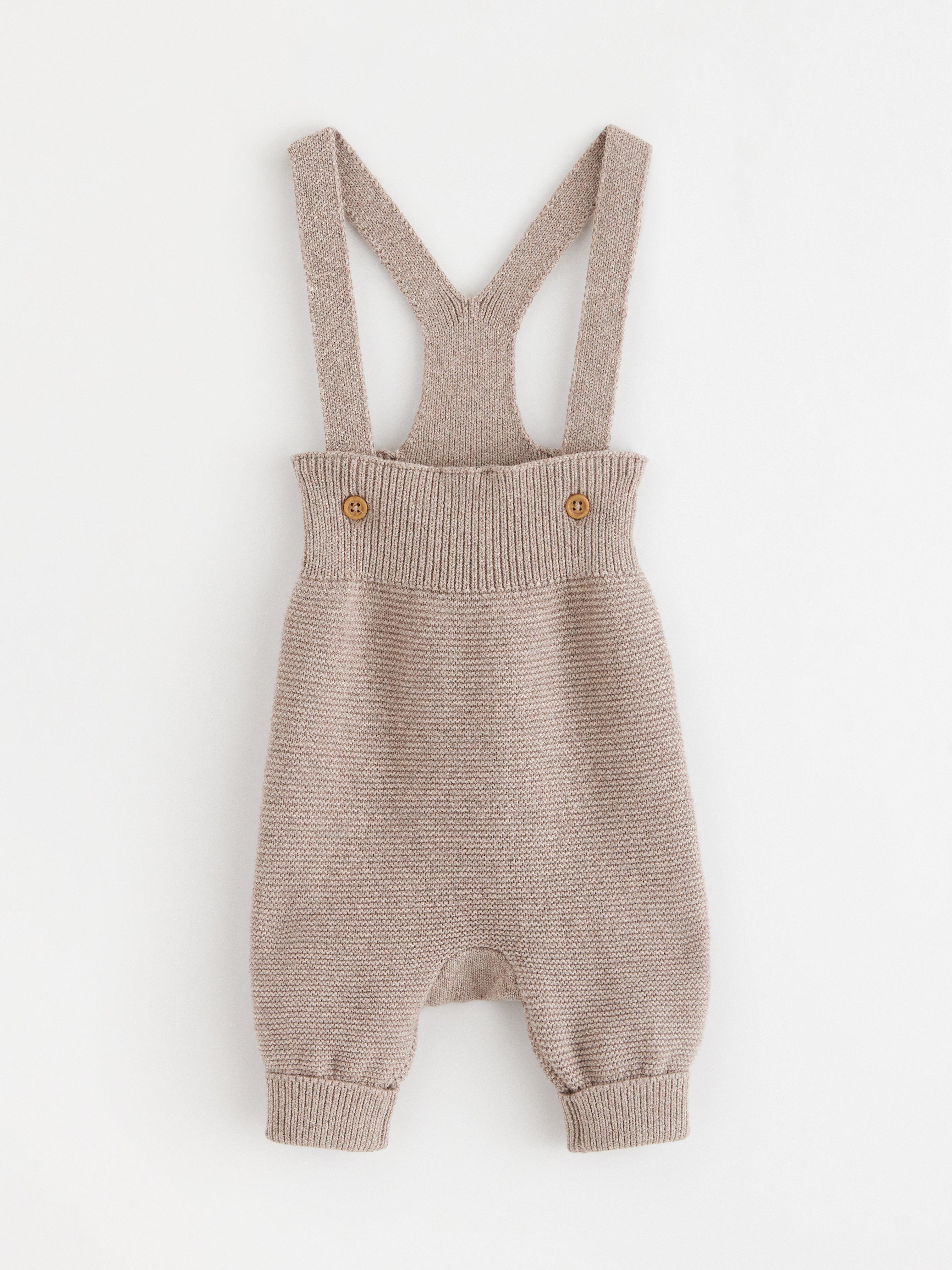 Bib Trousers - Kids Wear - Brown