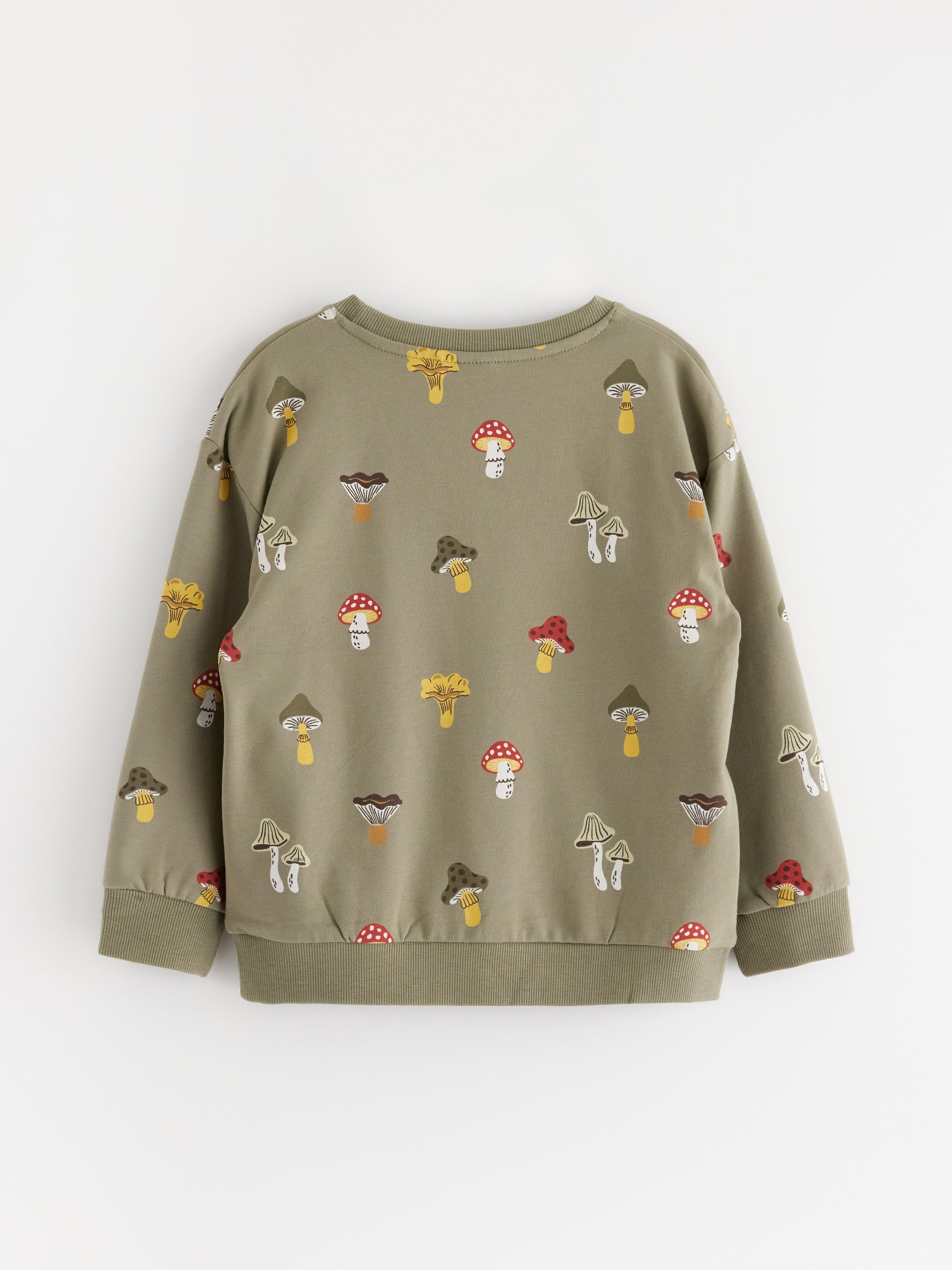 Sweatshirt - Barn - Grön