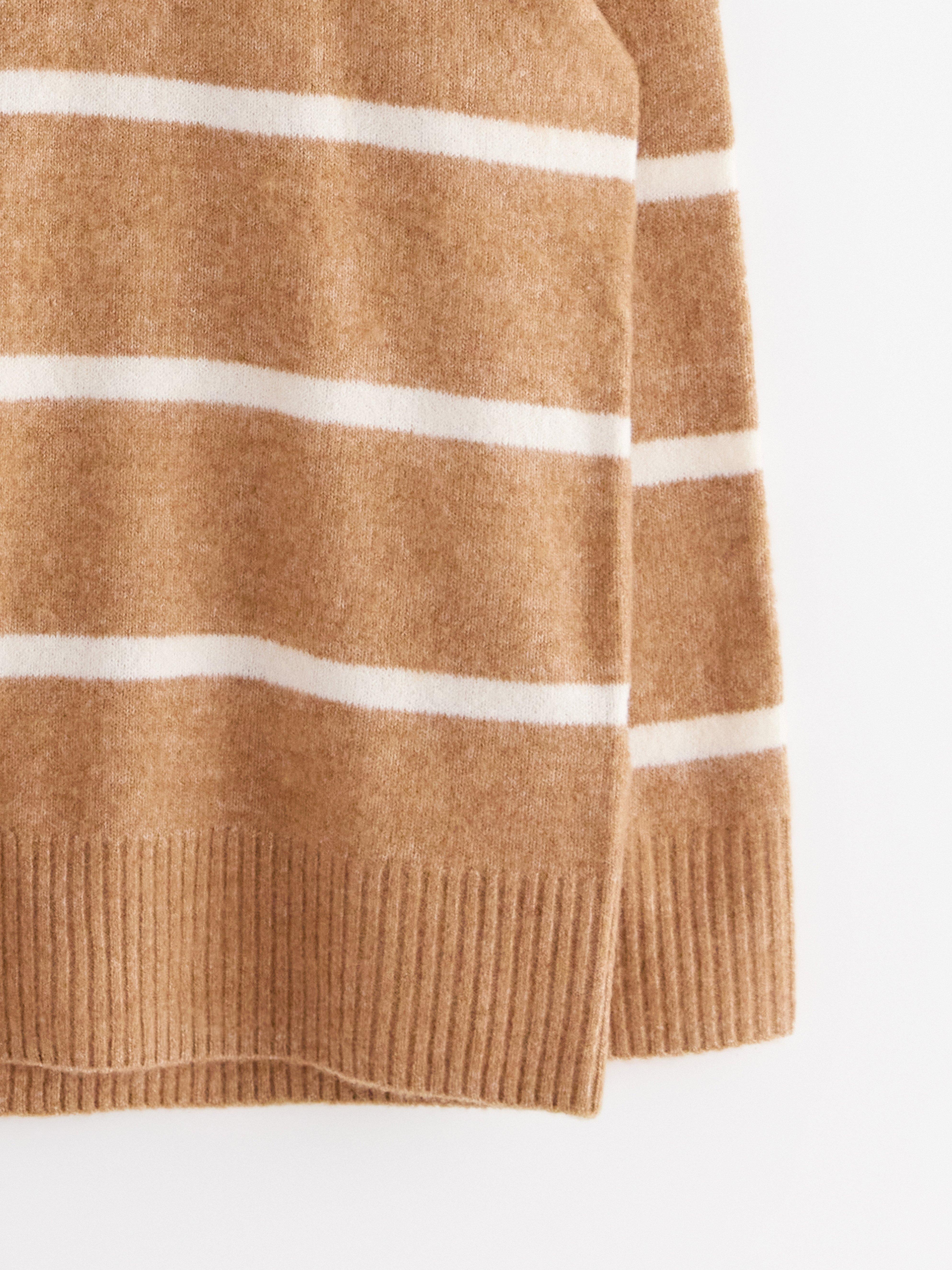 Turtle Neck Sweater - Womens Wear - Beige