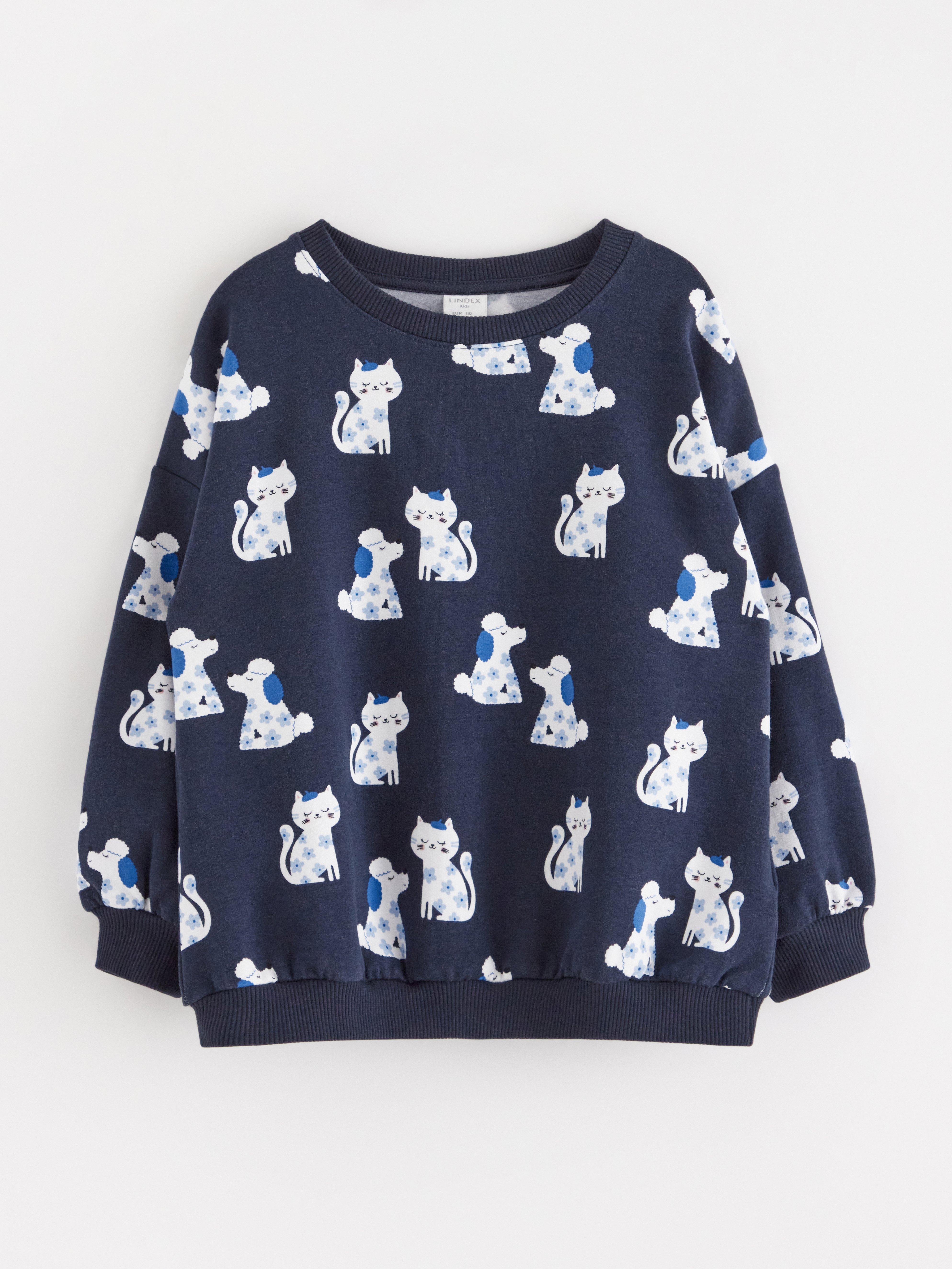 Sweatshirt - Barn - Blå