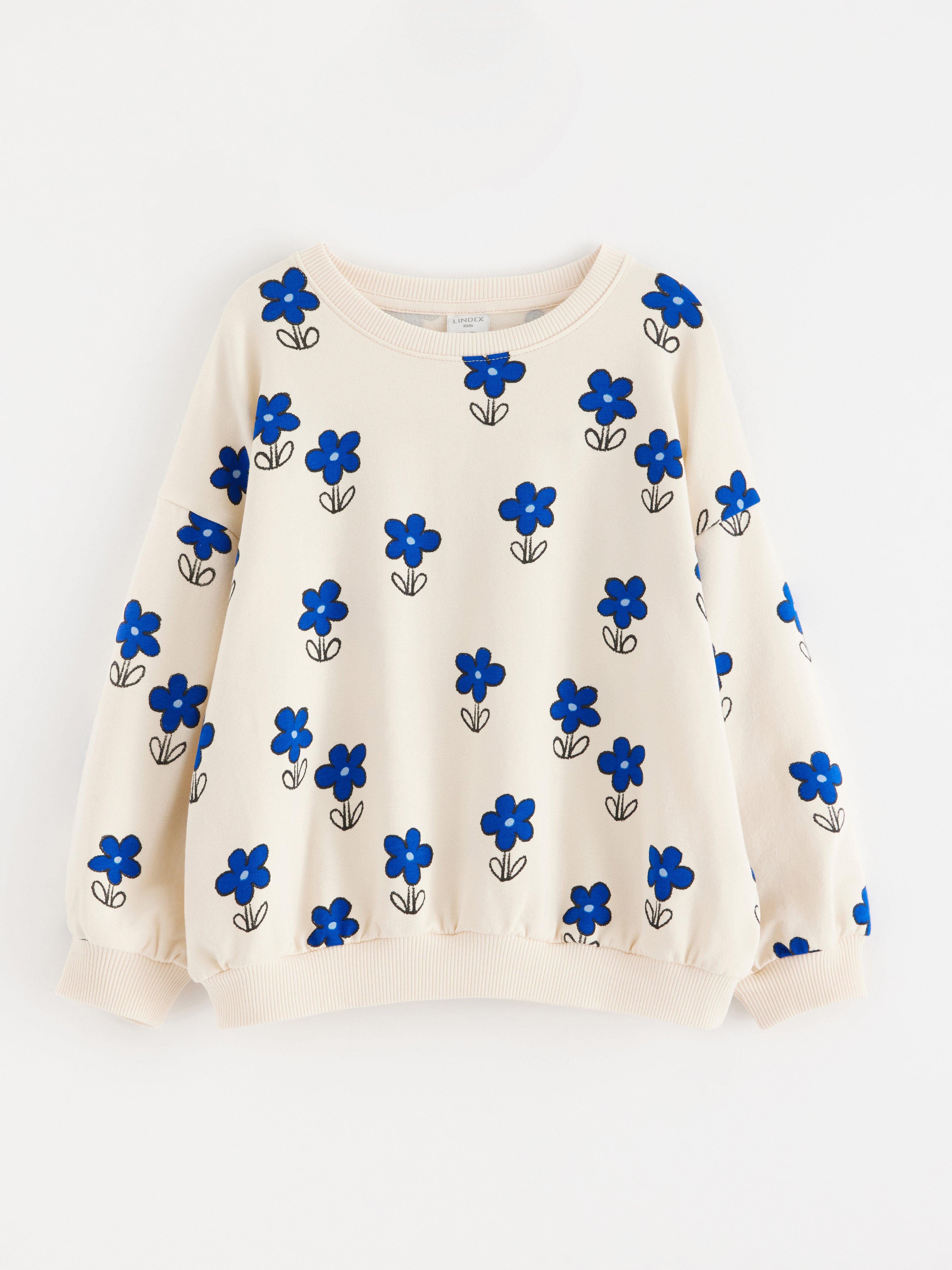 Sweatshirt - Barn - Blå