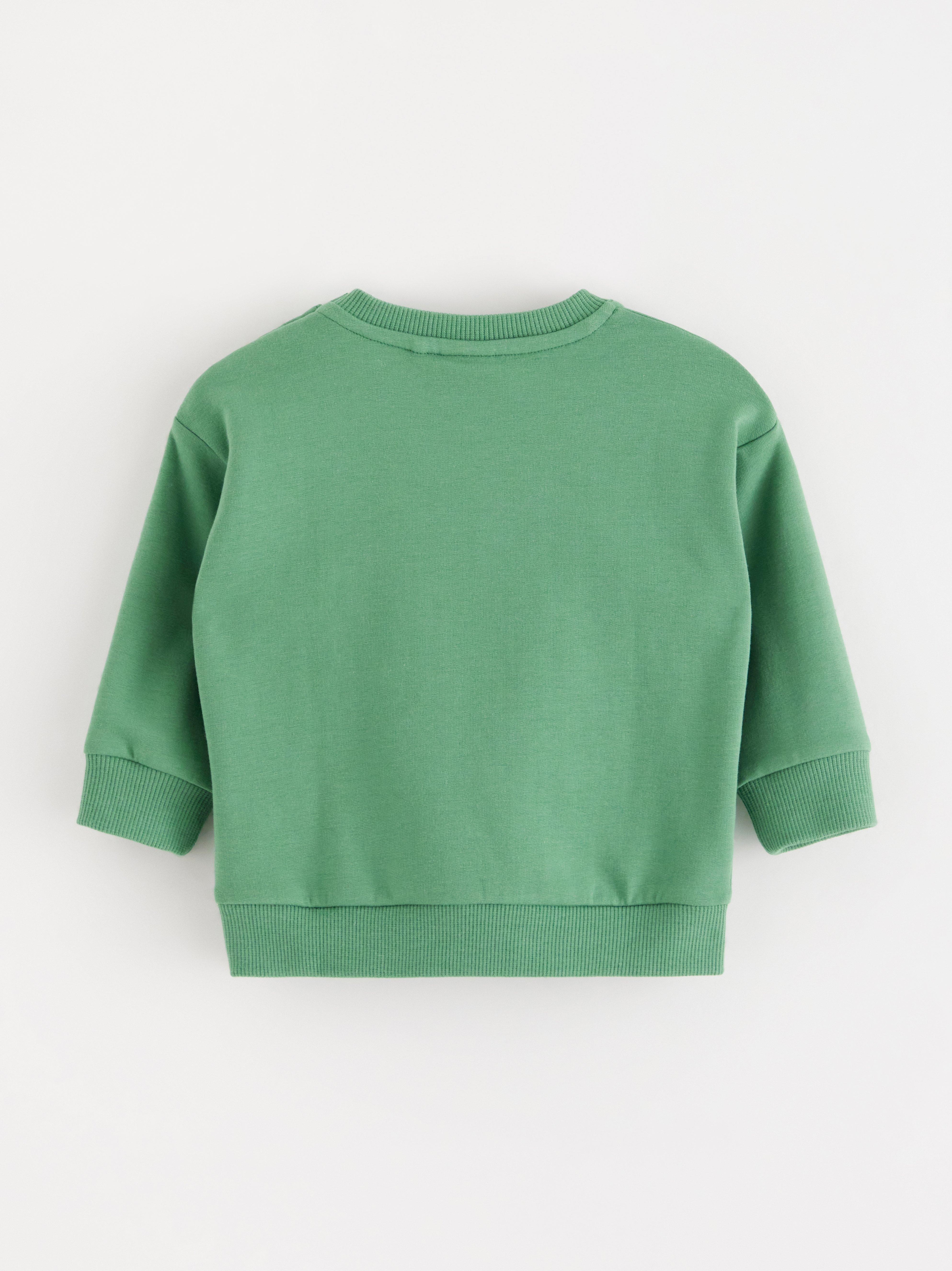 Sweatshirt - Barn - Grön
