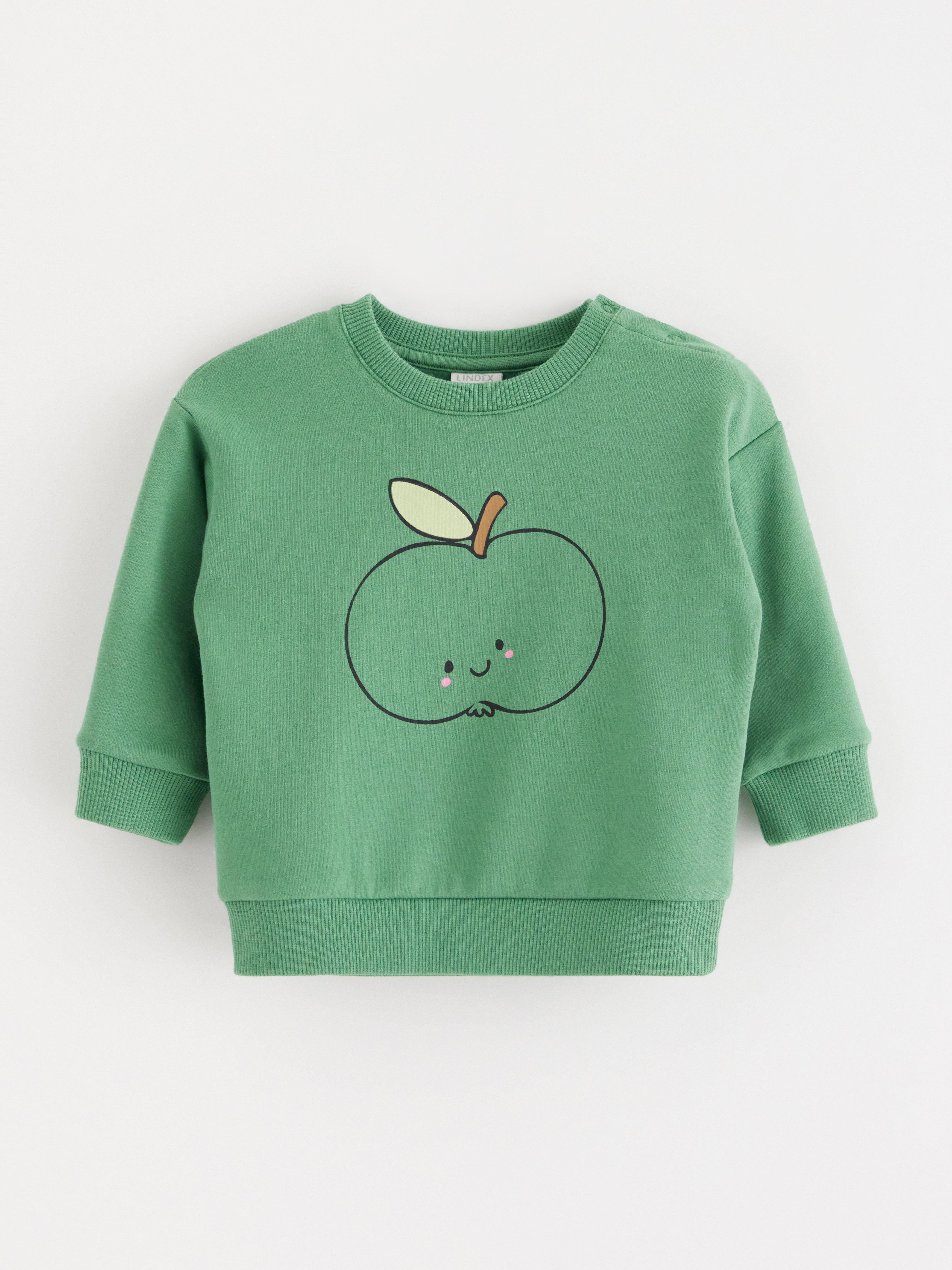 Sweatshirt - Barn - Grön