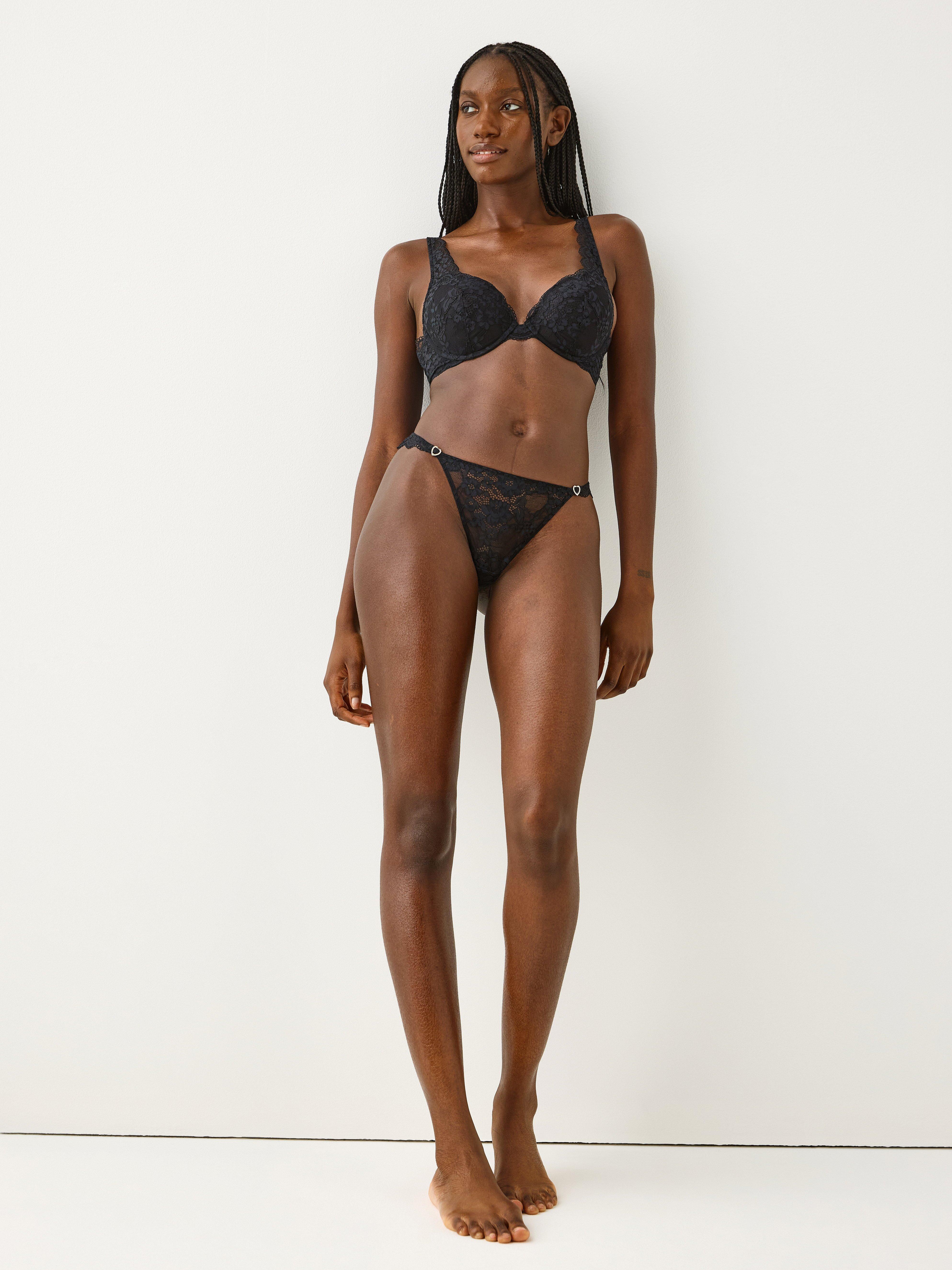 Thong Low - Lingerie - Black