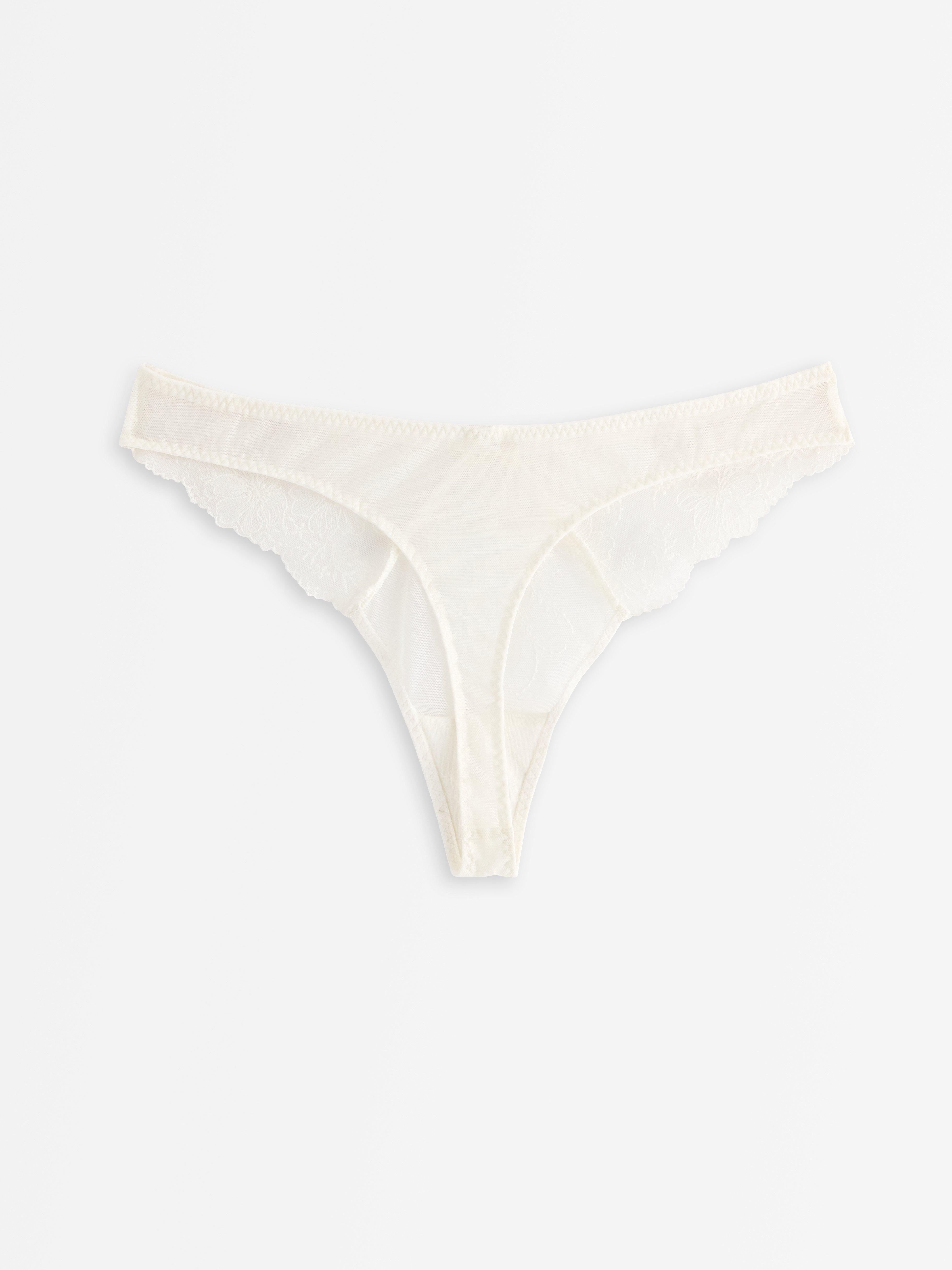 Thong Low - Lingerie - White
