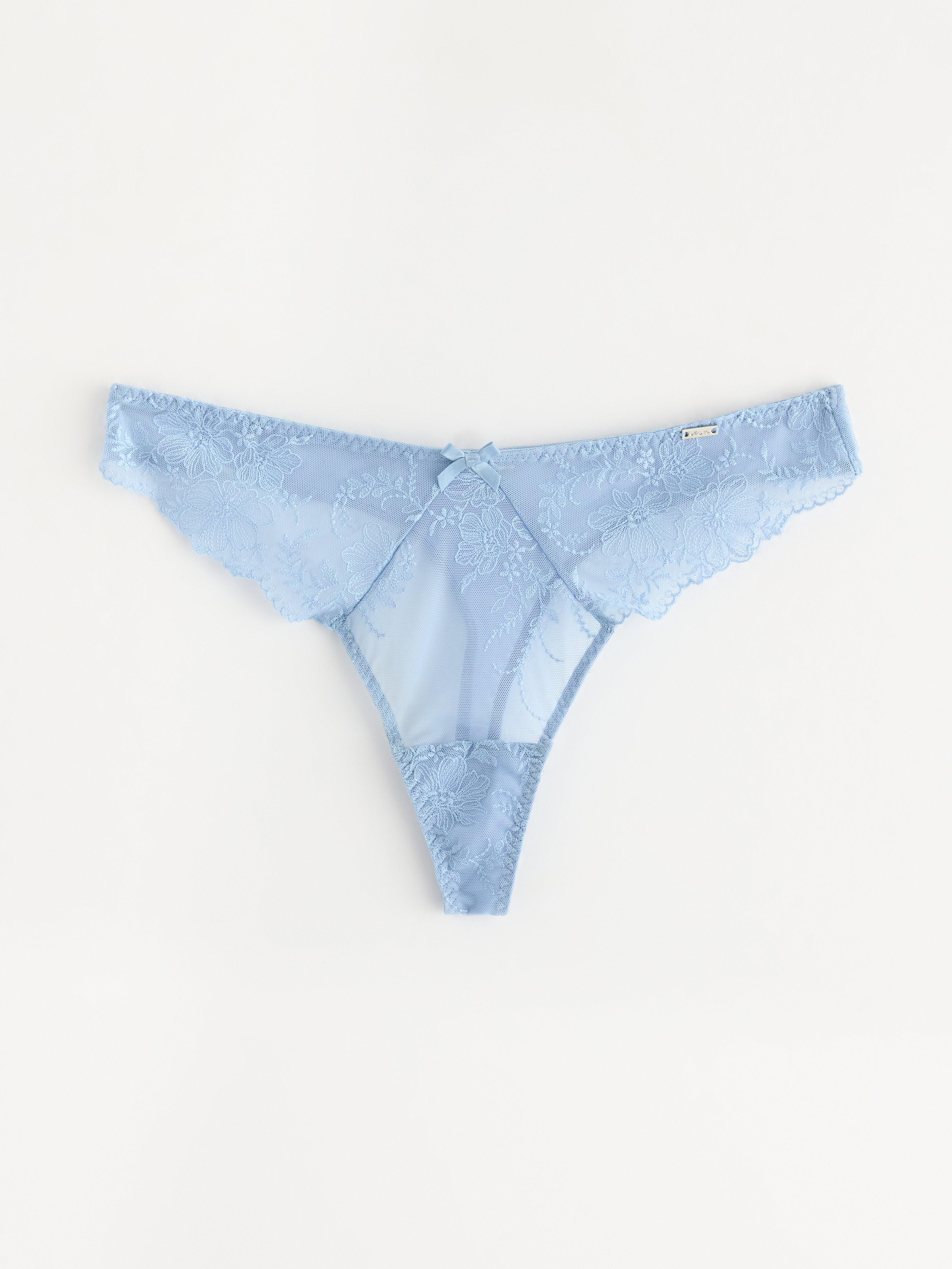 Thong Low - Lingerie - Blue