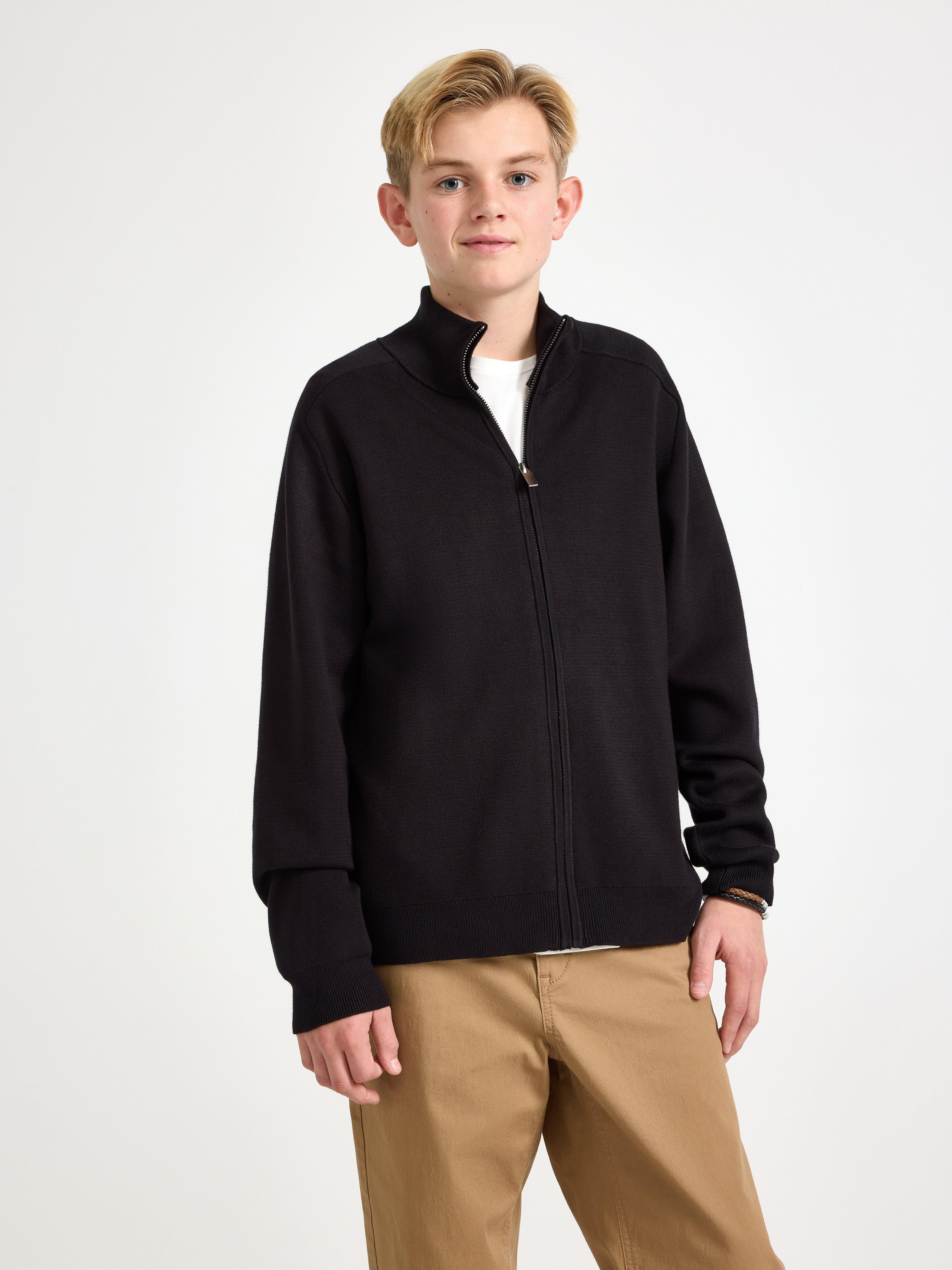 Cardigan - Børn - Sort