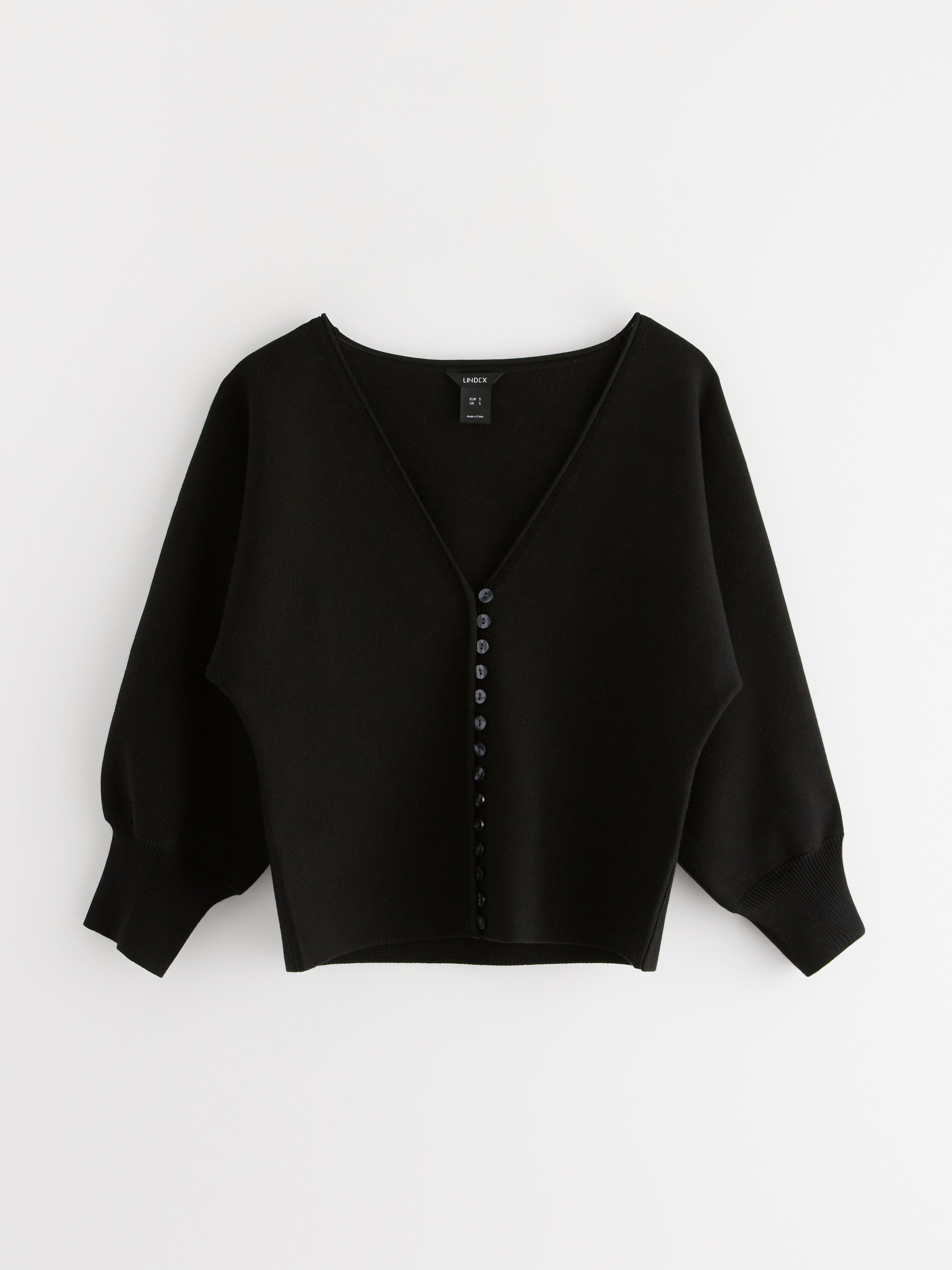 Cardigan - Dame - Svart