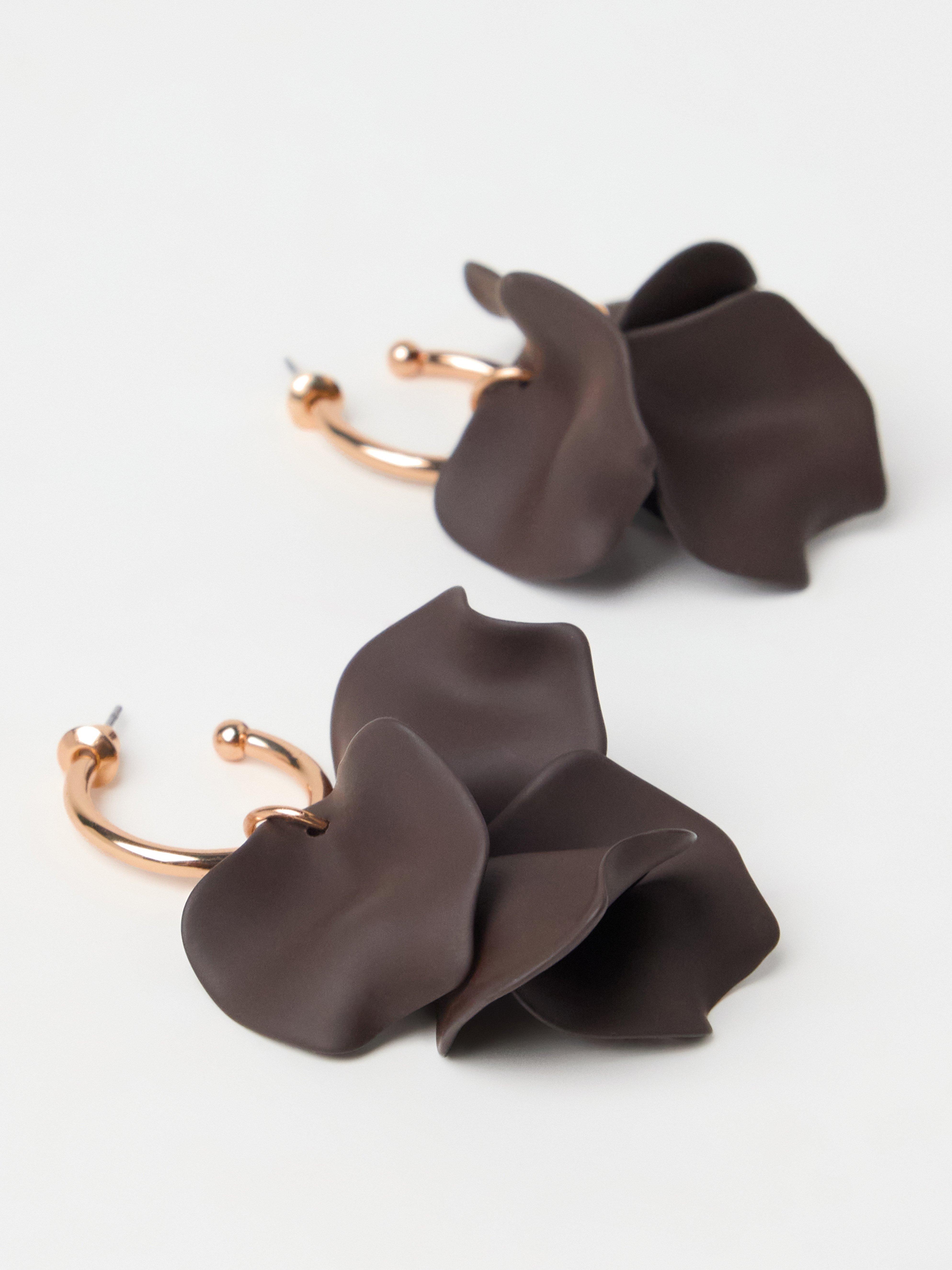 Earrings - Womens Wear - Brown