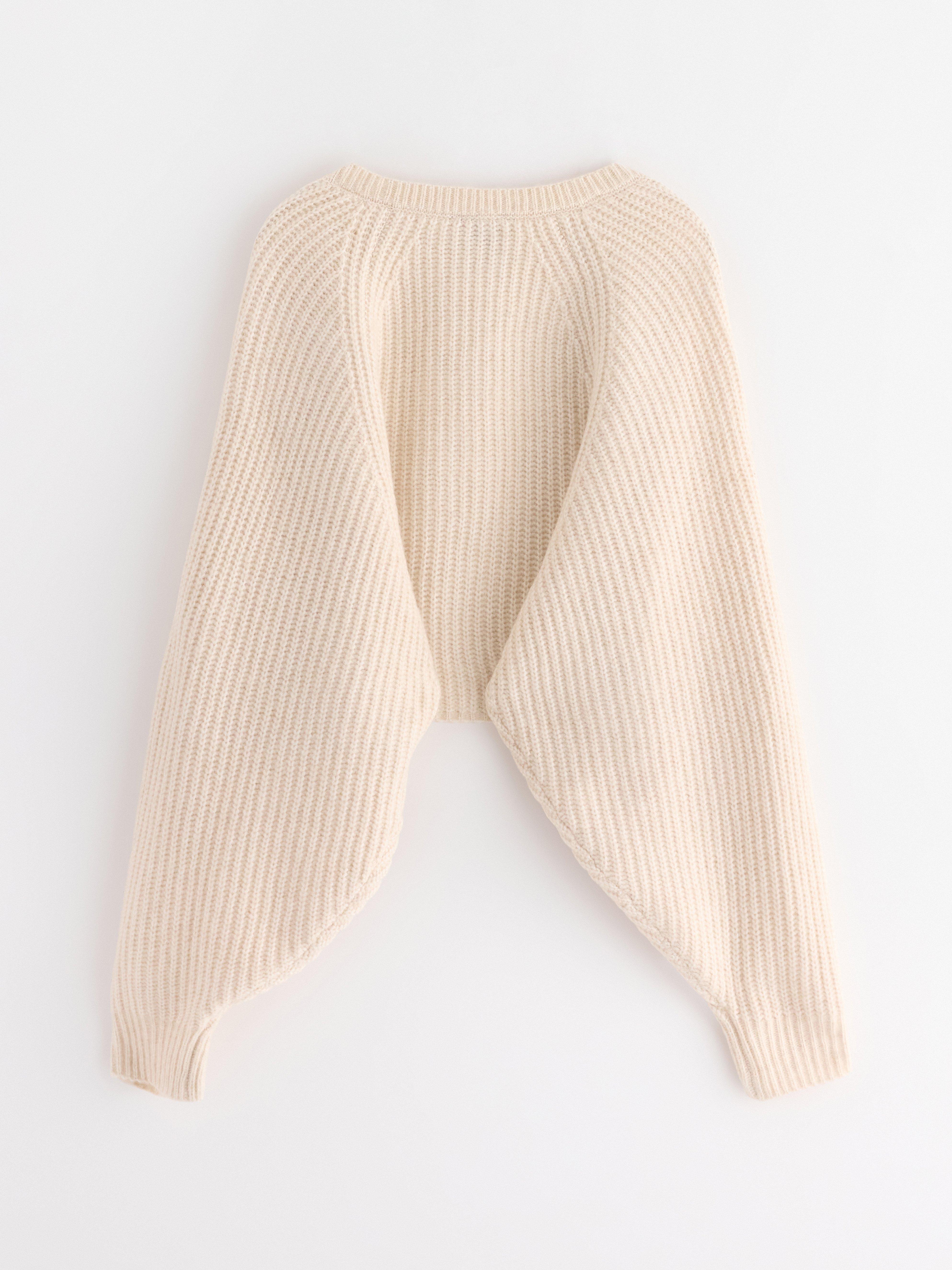 Cardigan - Dame - Hvid