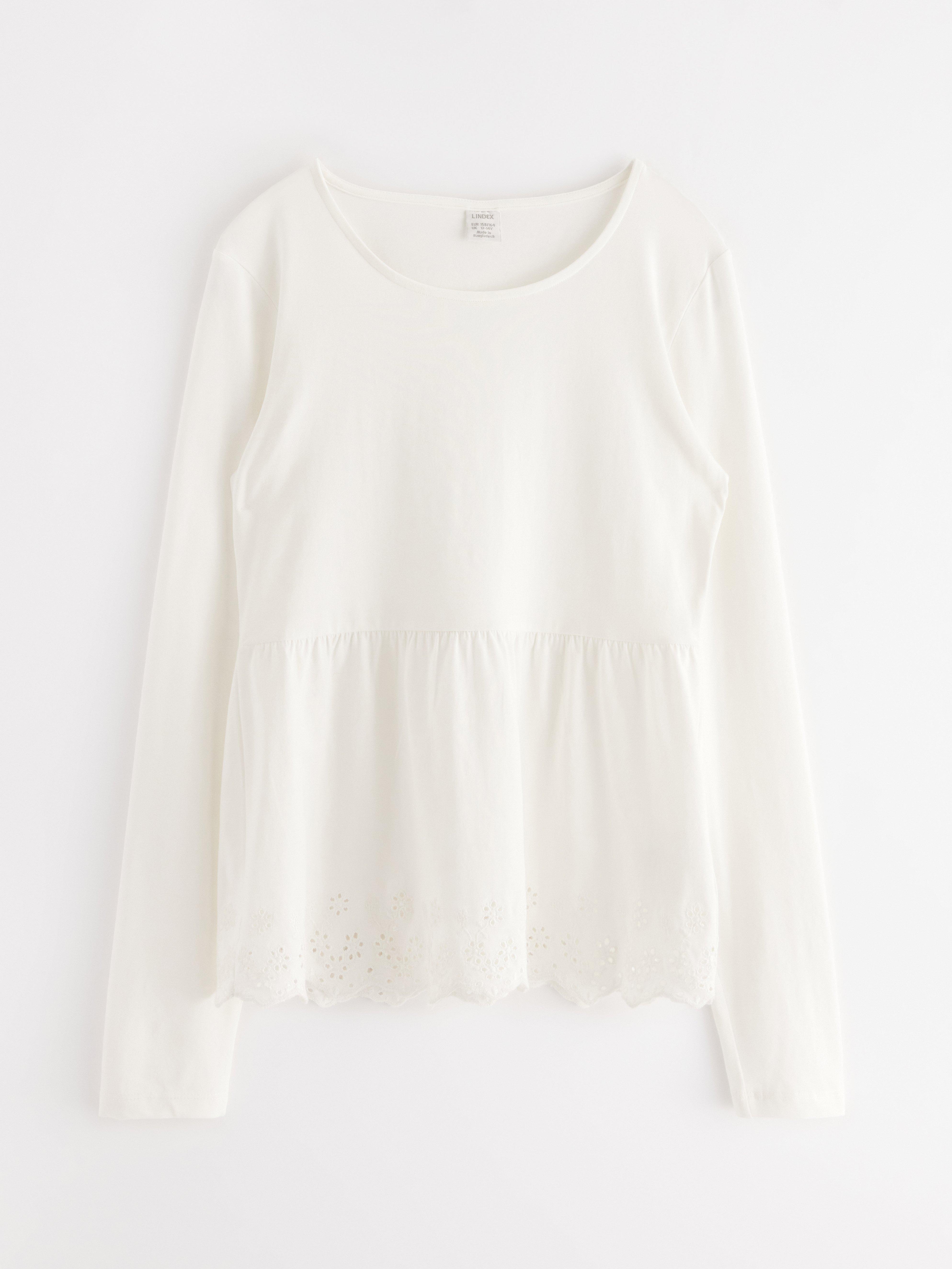 Peplum-pusero - Lapset - Valkoinen