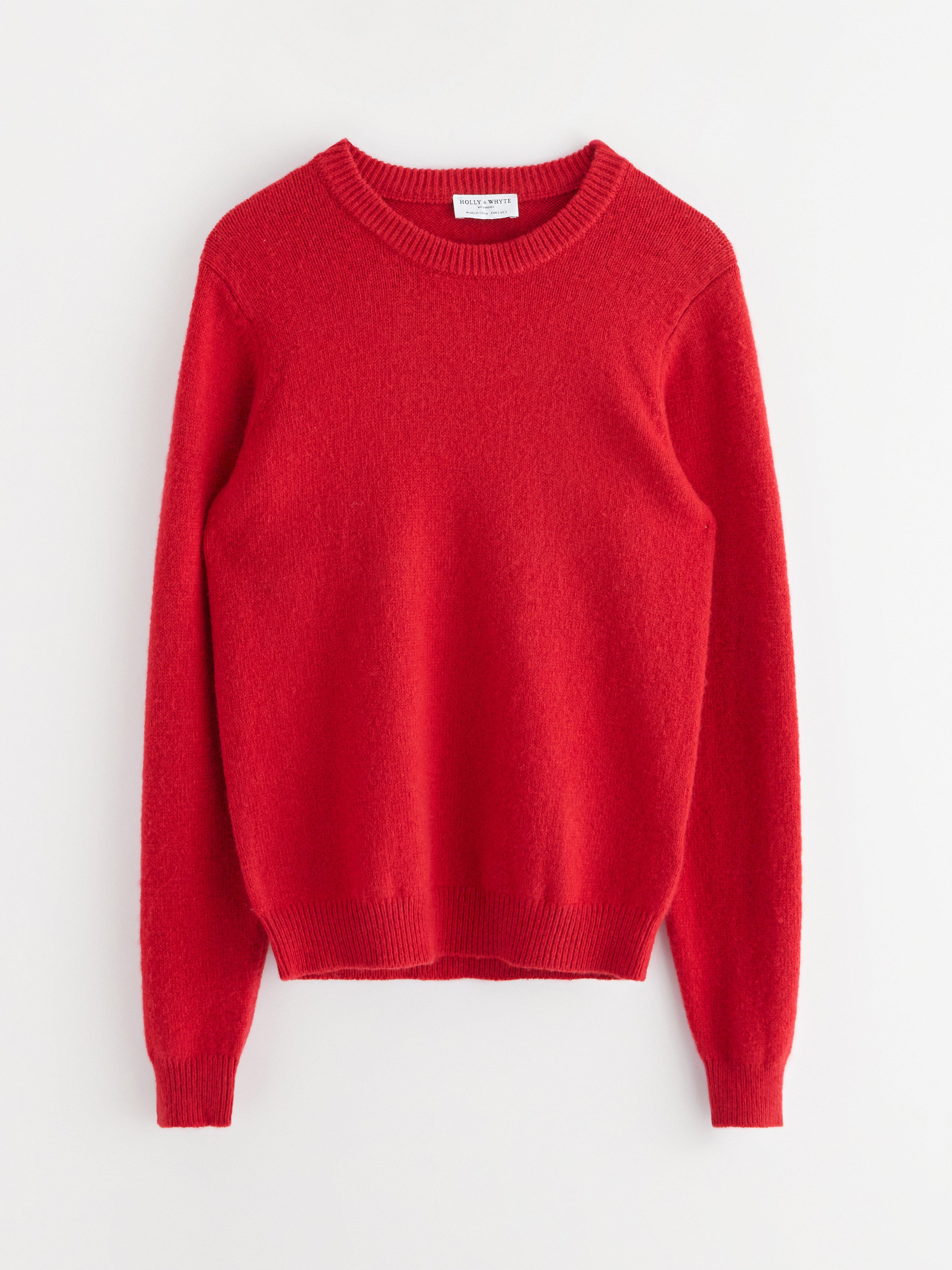 Sweater - Dame - Rød