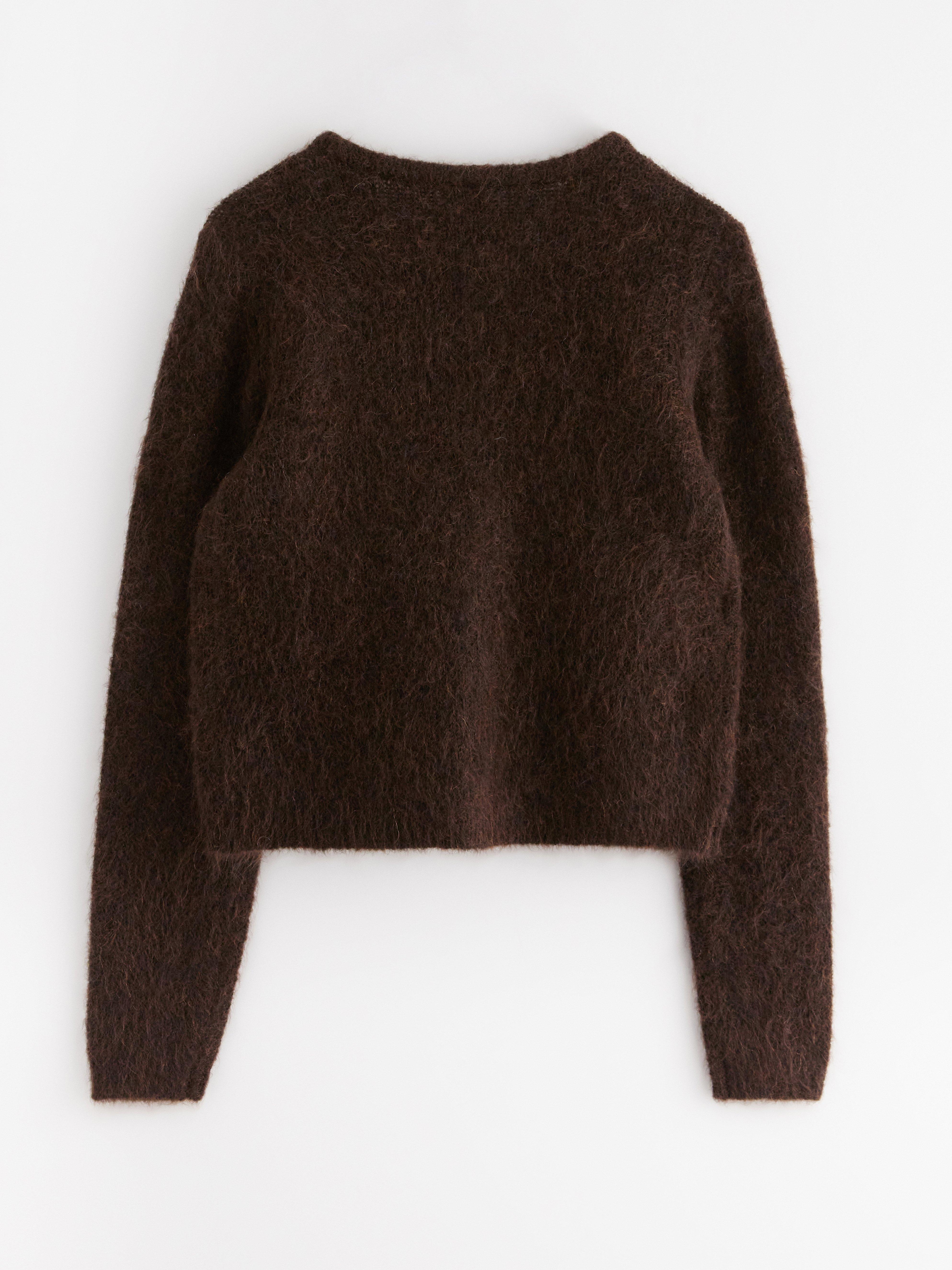 Cardigan - Dame - Brun