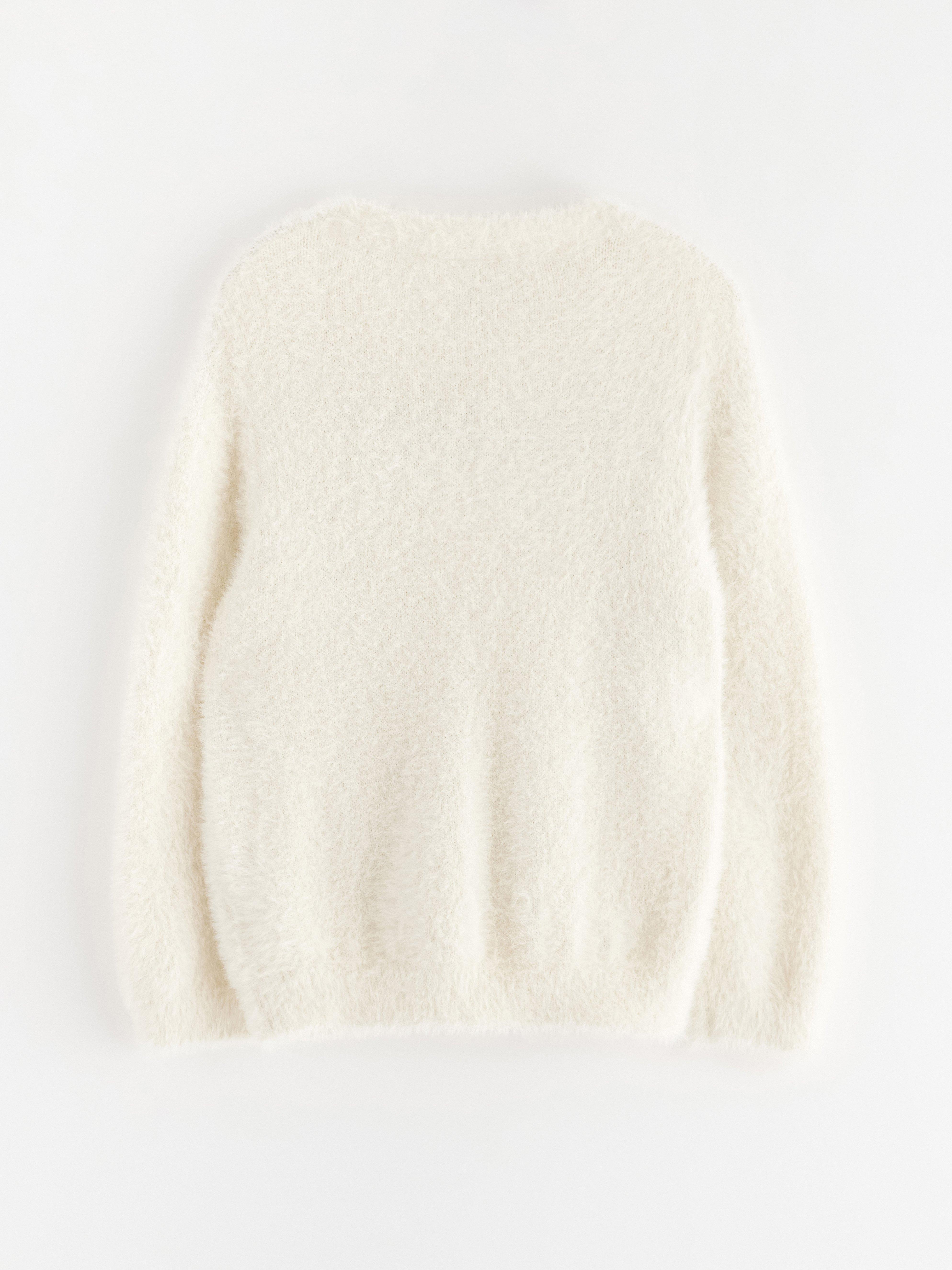 Cardigan - Børn - Hvid