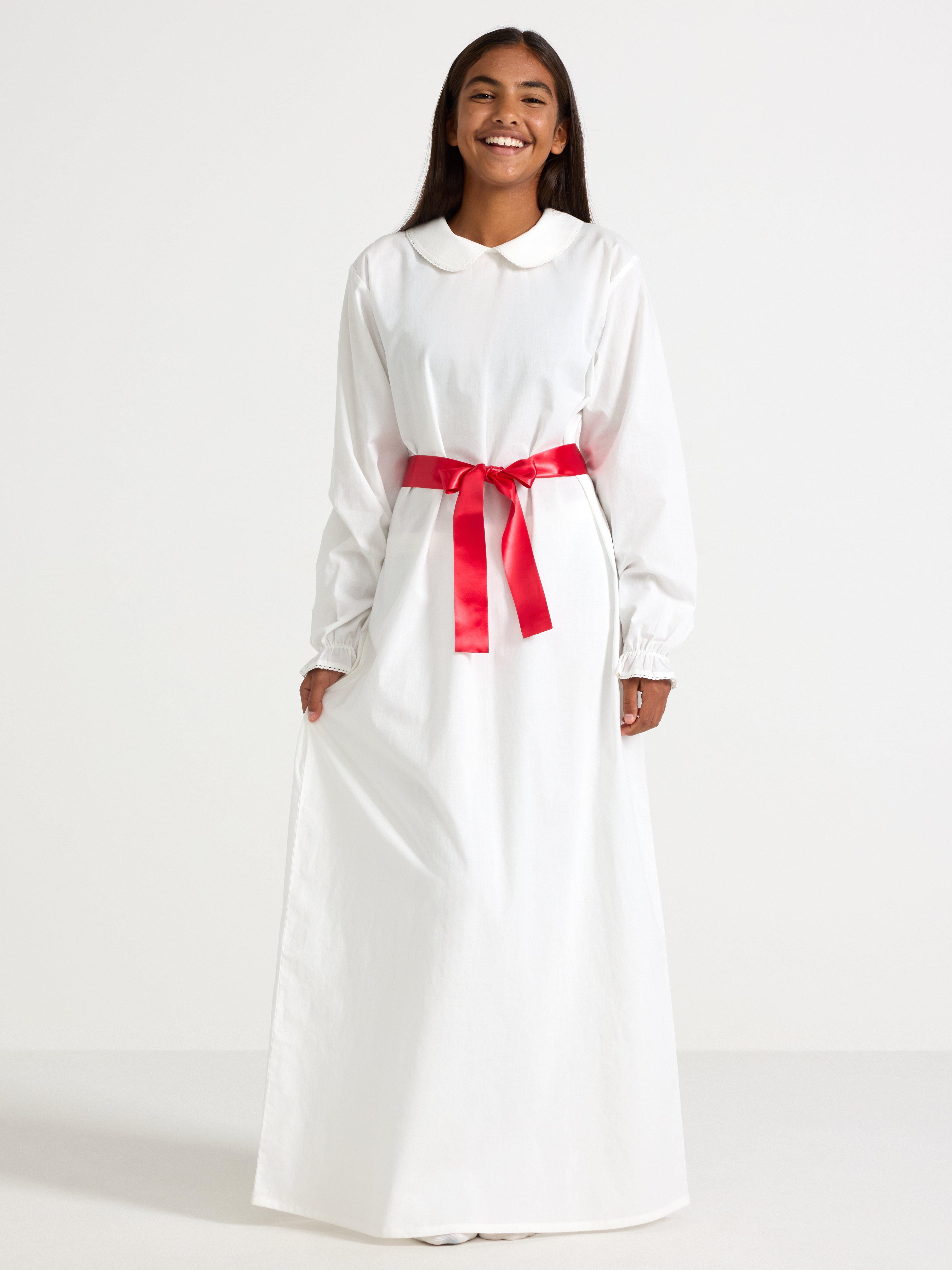 Lucia-kjole - Børn - Hvid