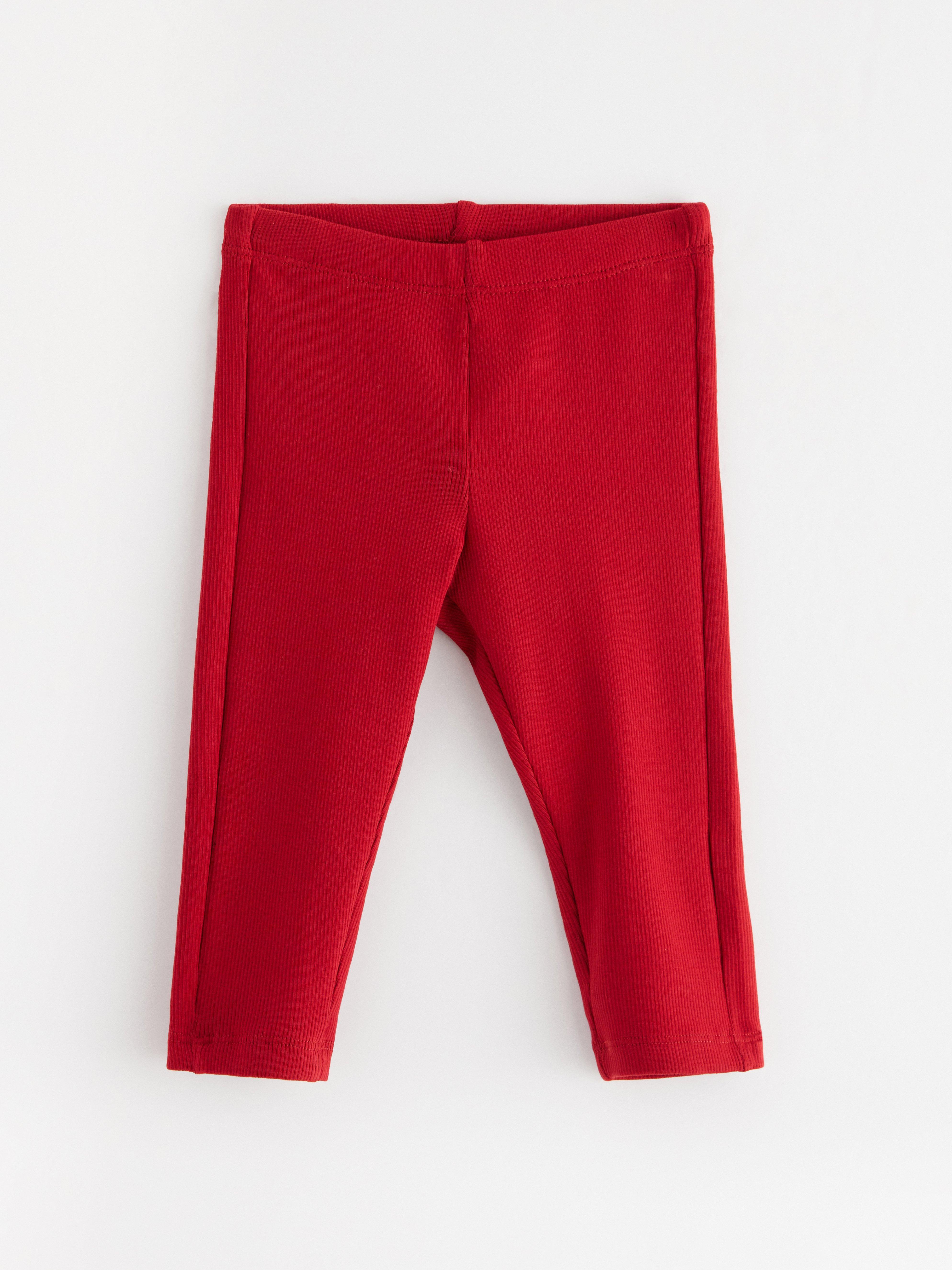 Leggings - Barn - Röd