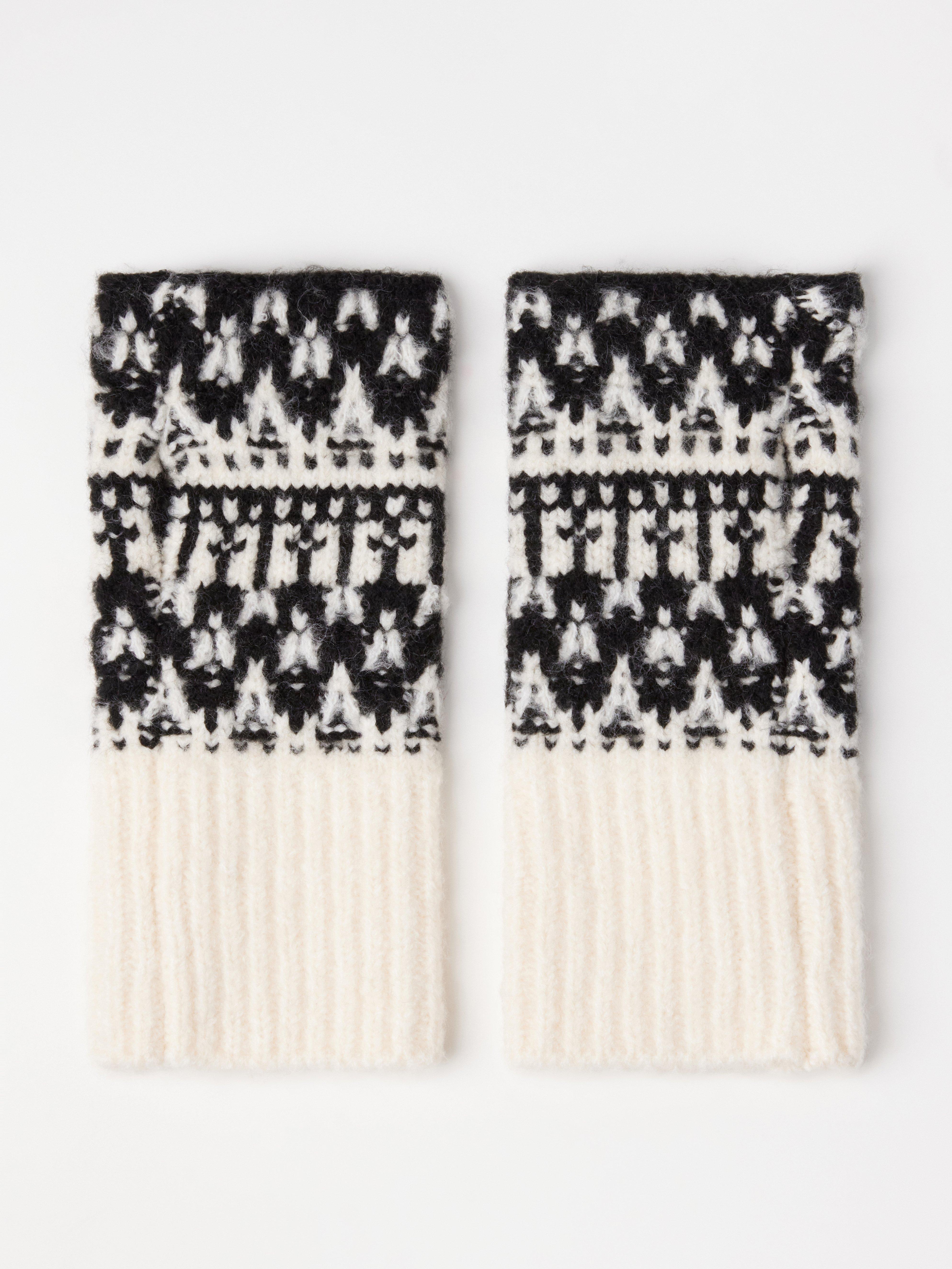 Fingerless Gloves - Womens Wear - White