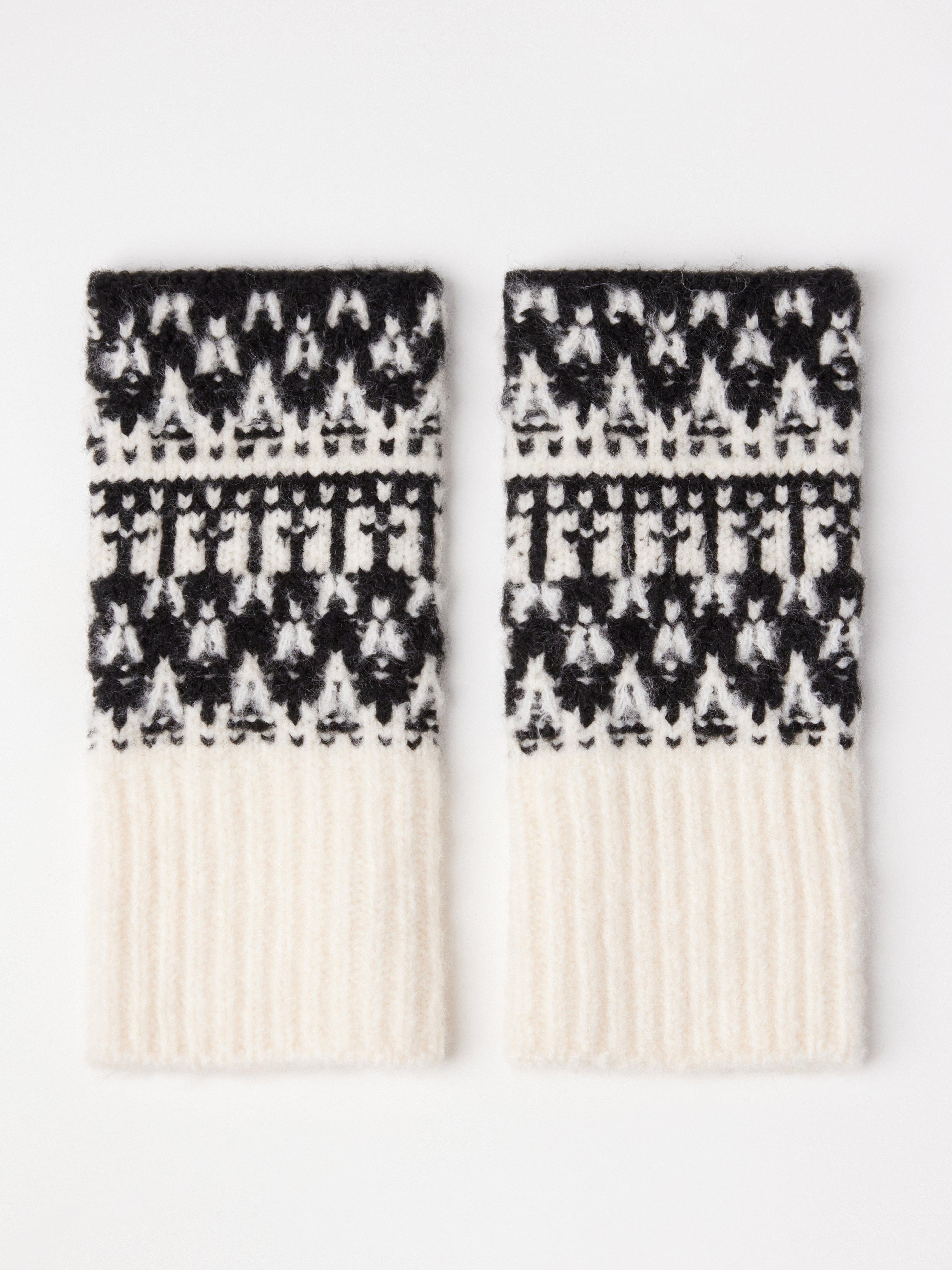 Fingerless Gloves - Womens Wear - White