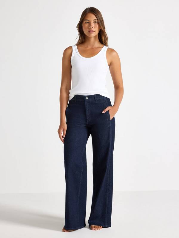 WIDE bukse i denim med stretch Lindex WIDE bukse i denim med stretch Lindex