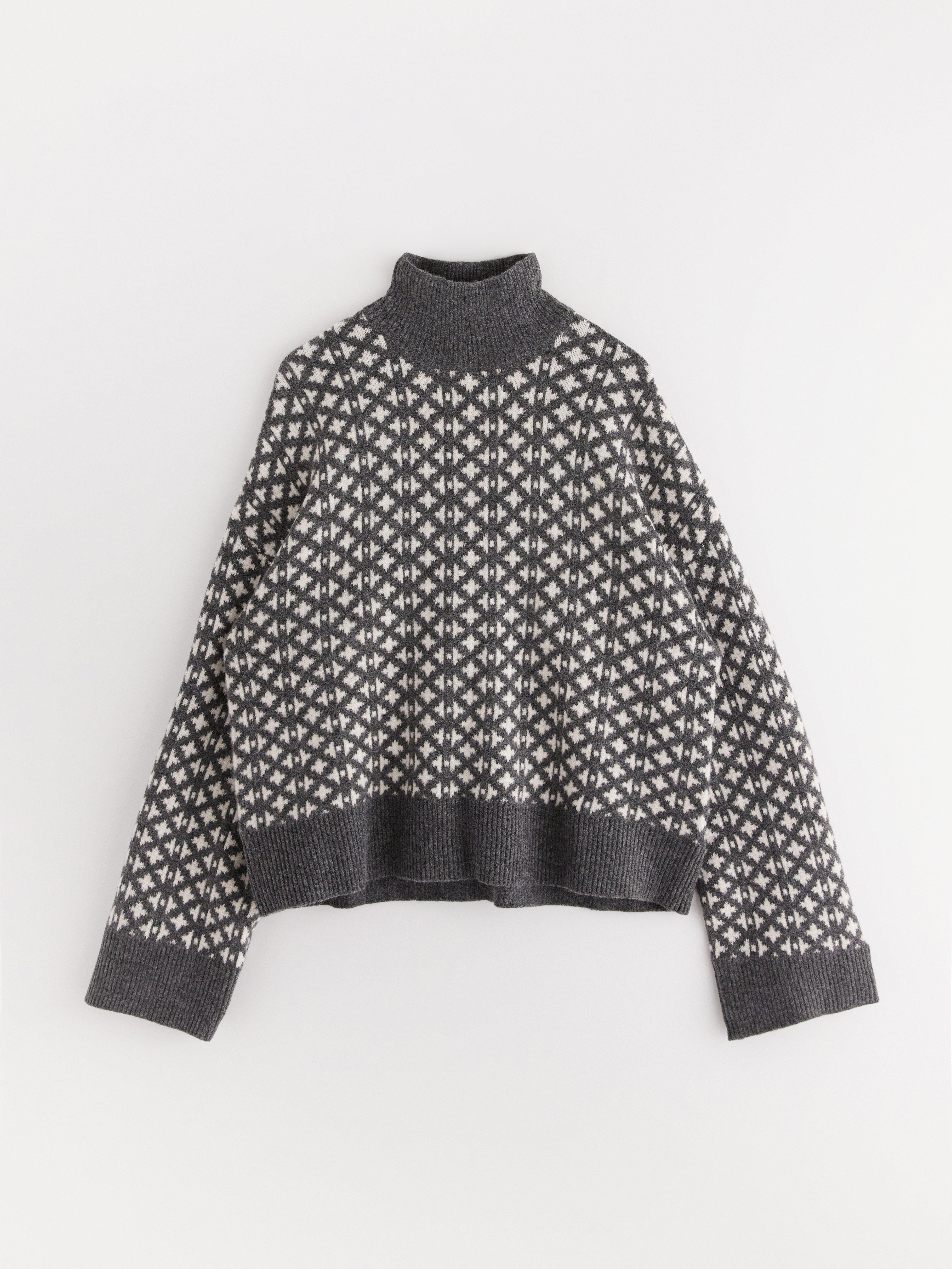 Turtle Neck Sweater - Womens Wear - Grey