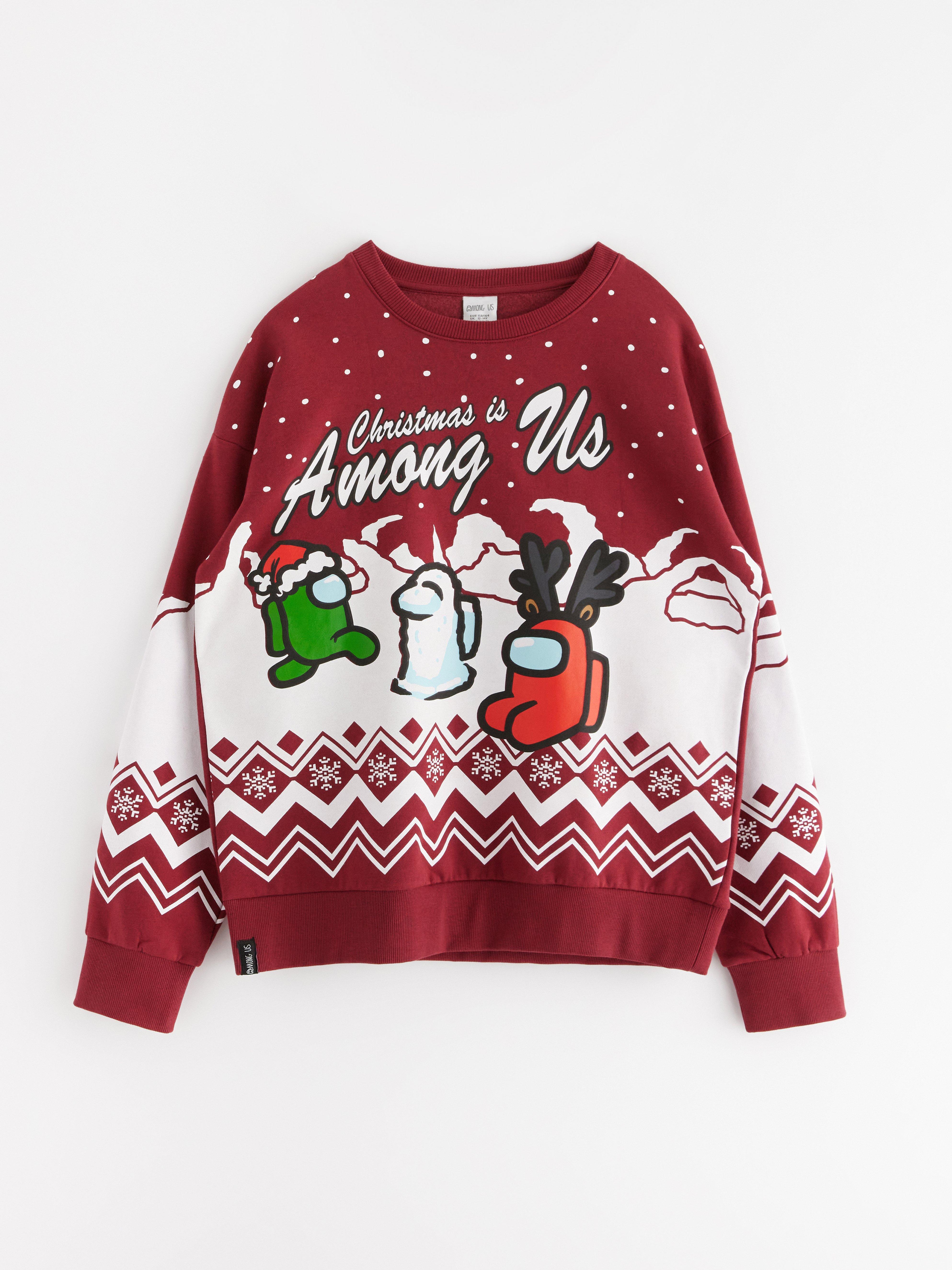 Sweatshirt - Barn - Röd