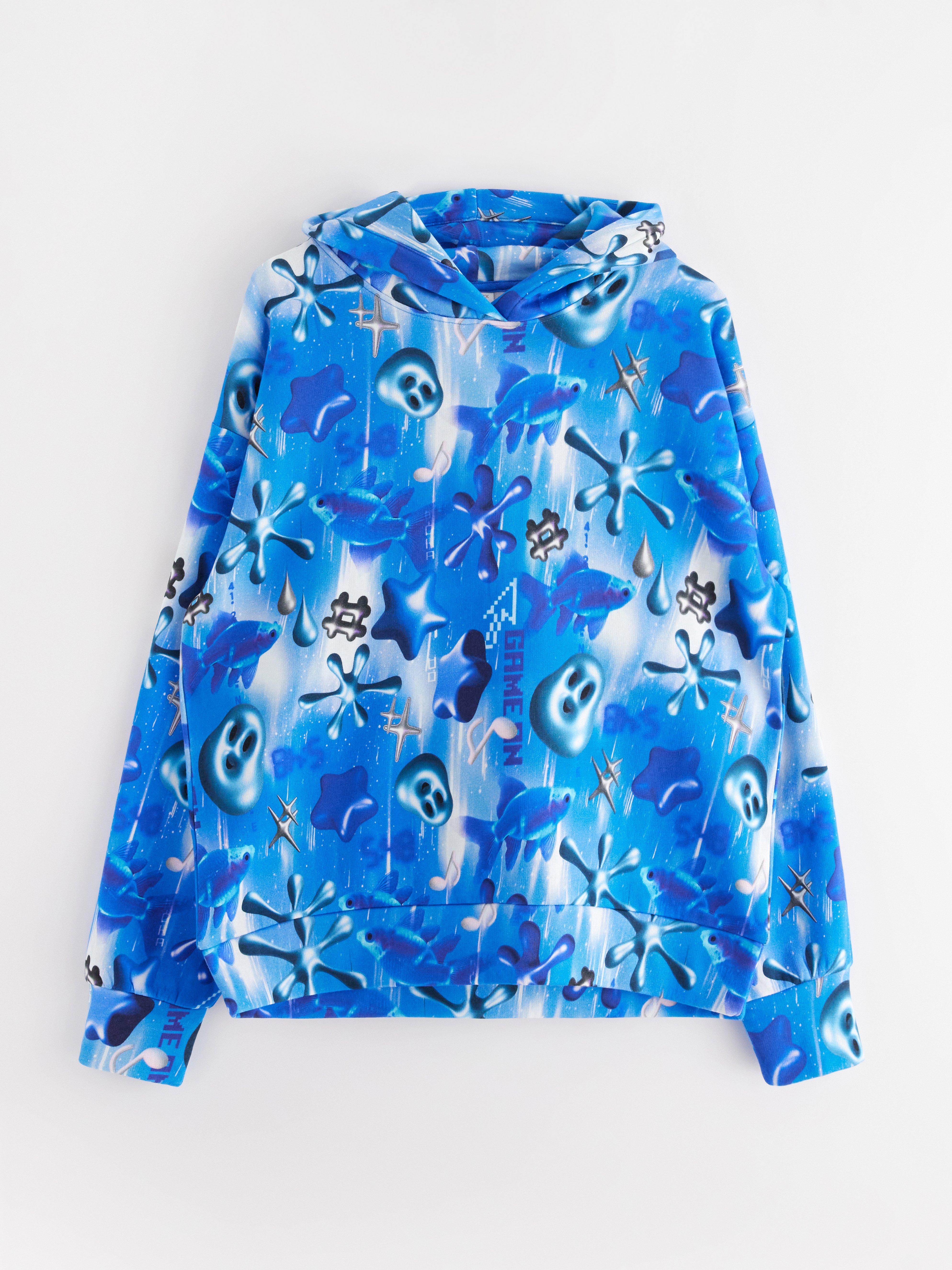 Hooded Sweatshirt - Kids Wear - Blue