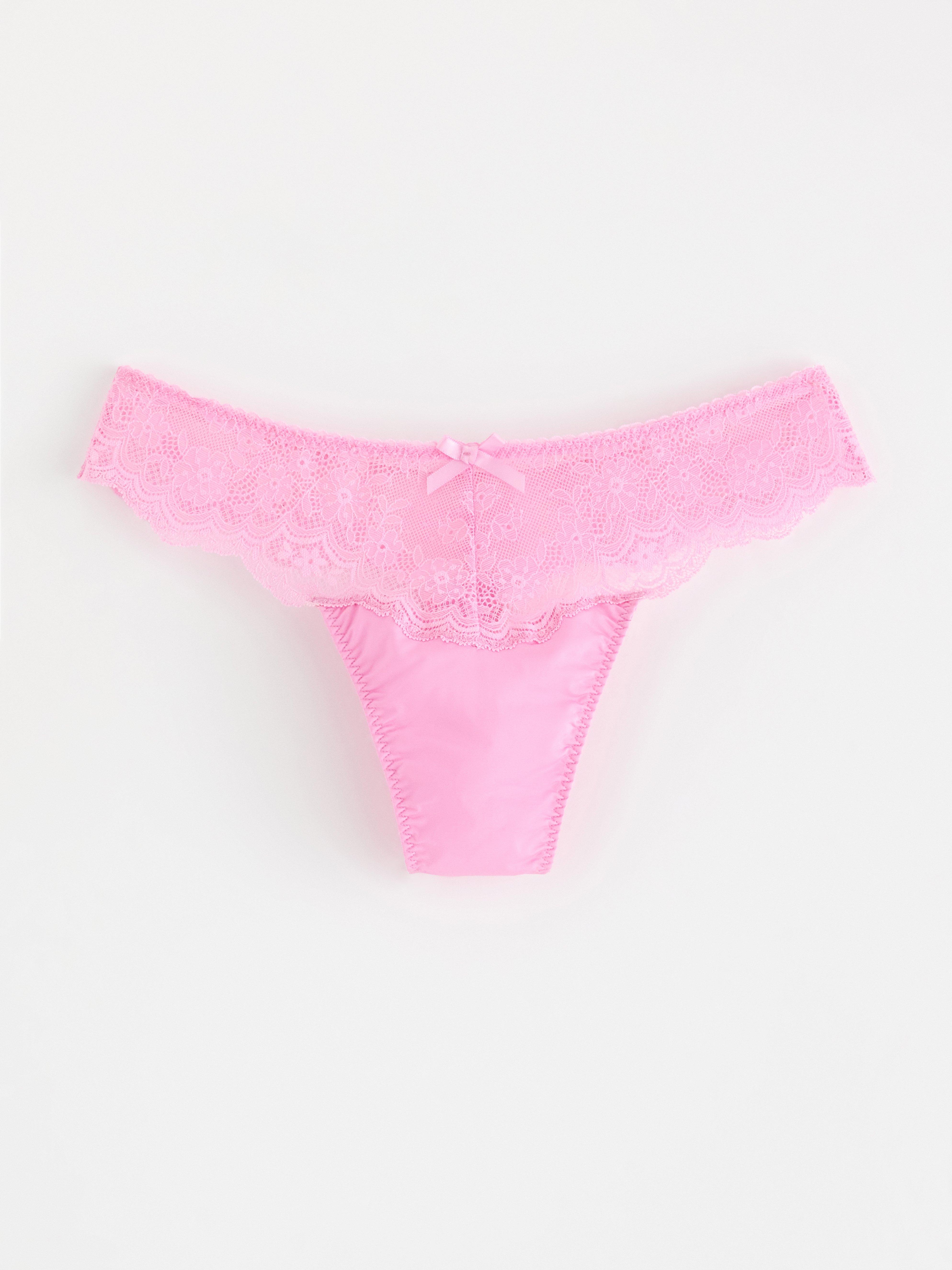 Stringtruse med normalt liv - Undertøy - Rosa