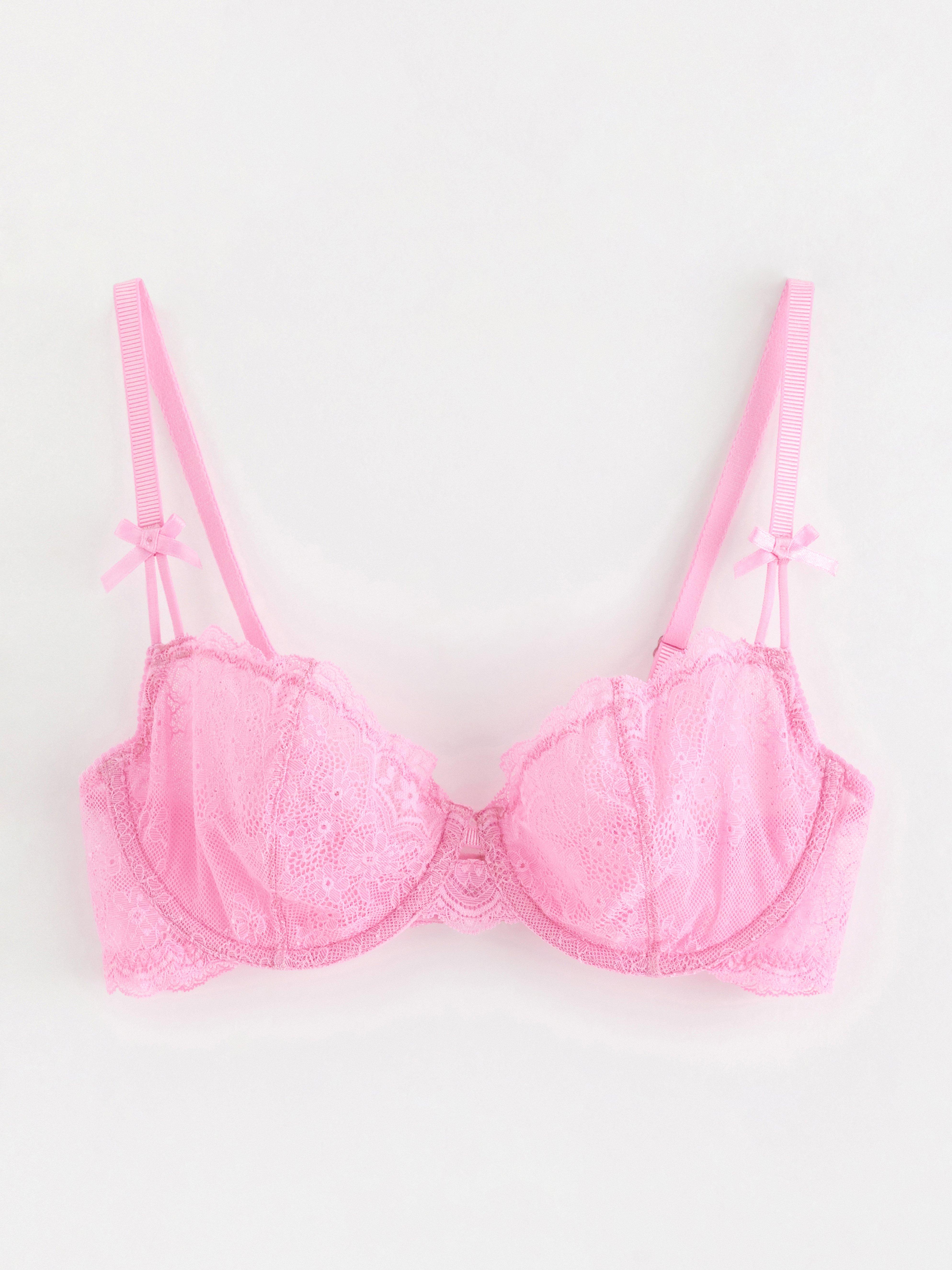 Unpadded Bra - Lingerie - Pink