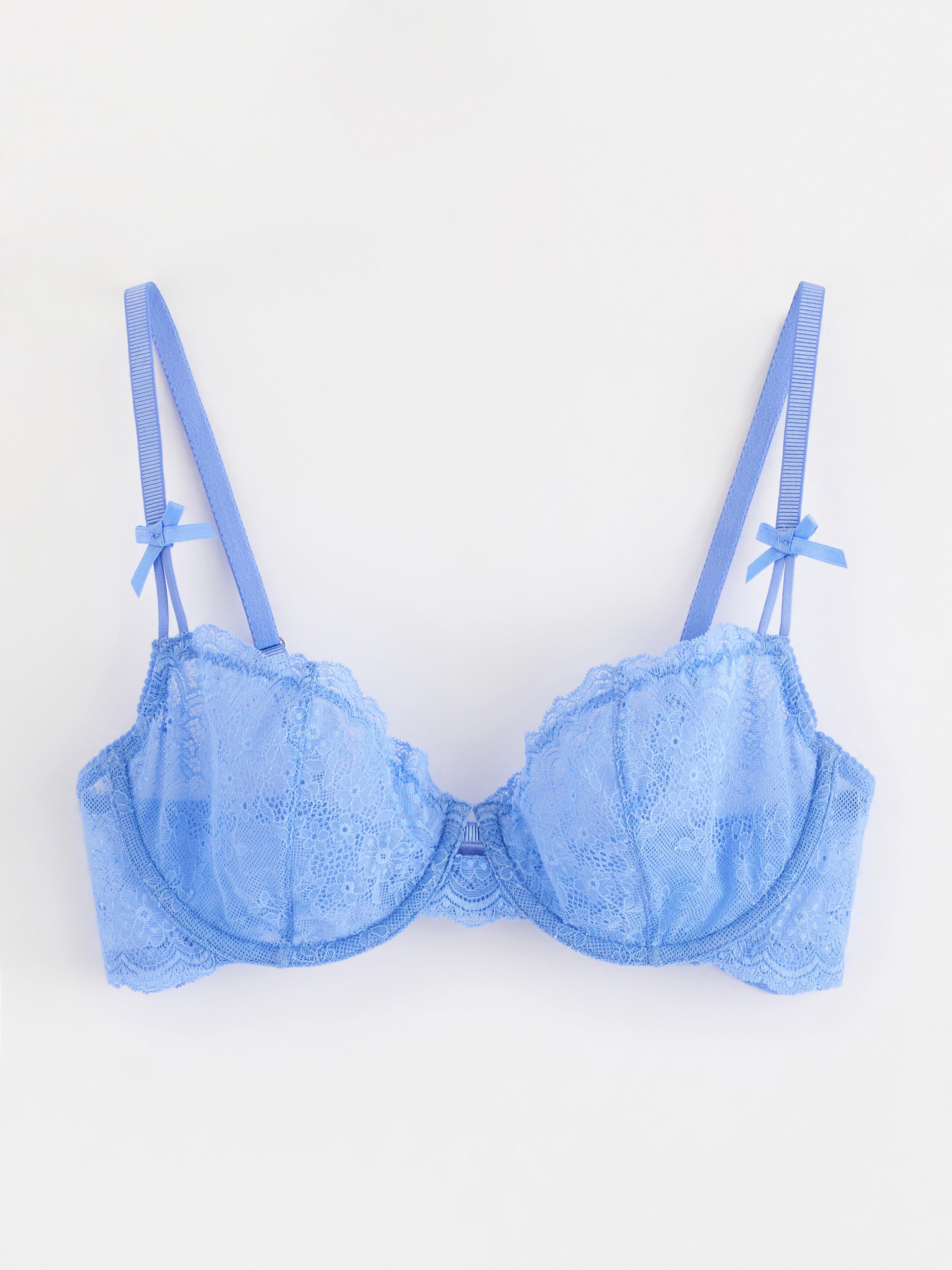 Unpadded Bra - Lingerie - Blue