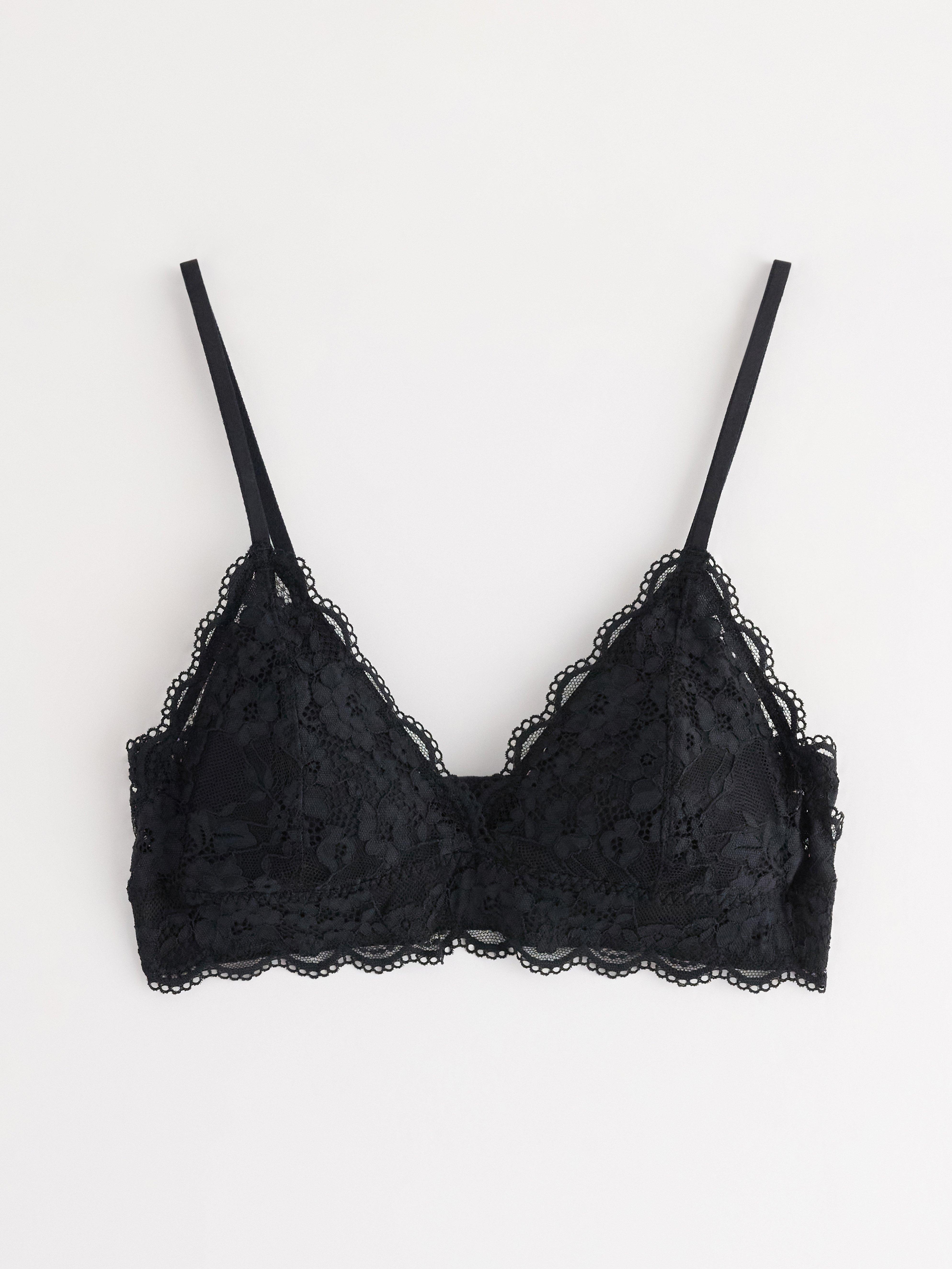 Rintaliivit ilman toppauksia (bralette) - Alusvaatteet - Musta