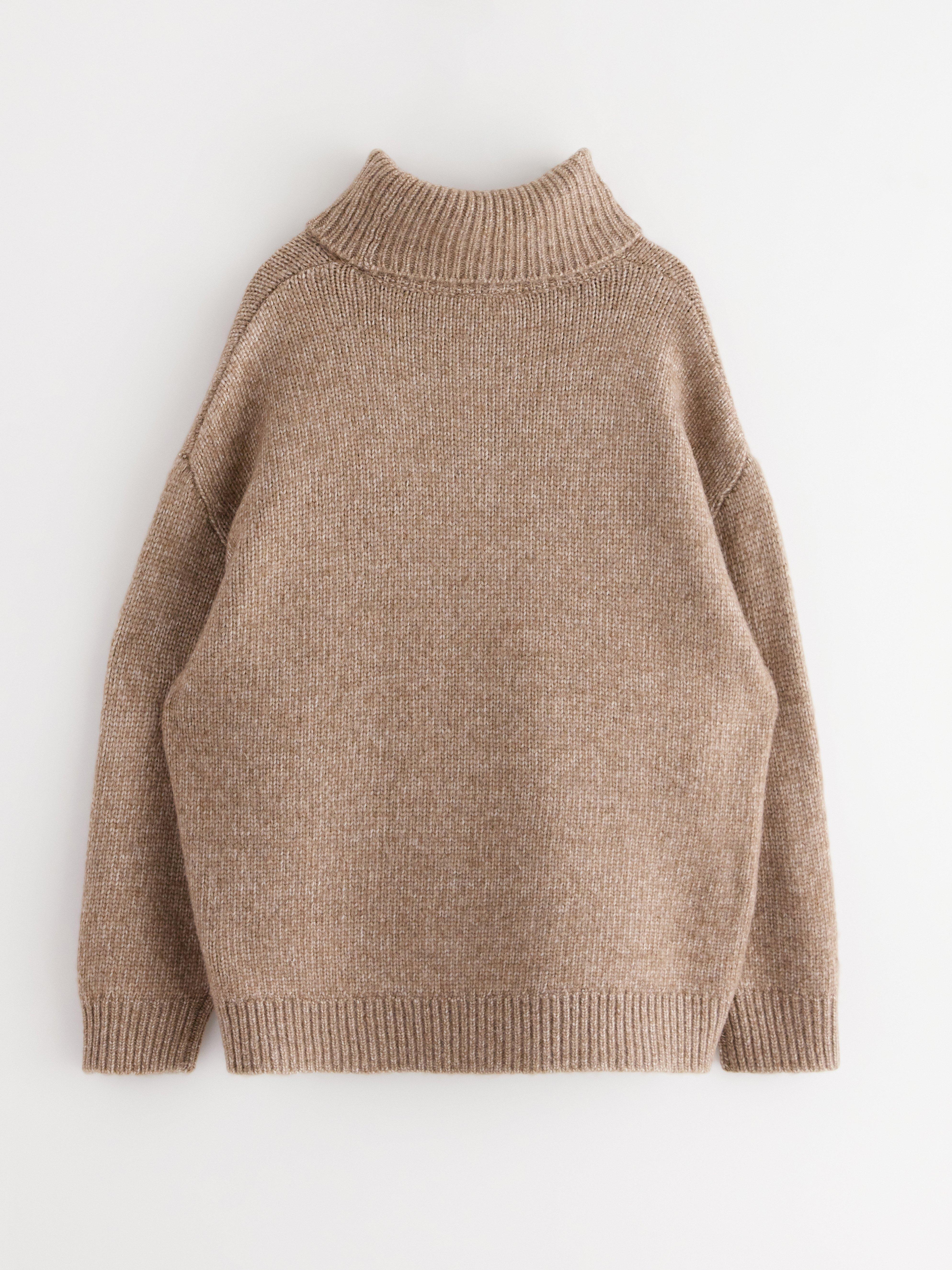 Roller Neck Sweater - Womens Wear - Brown