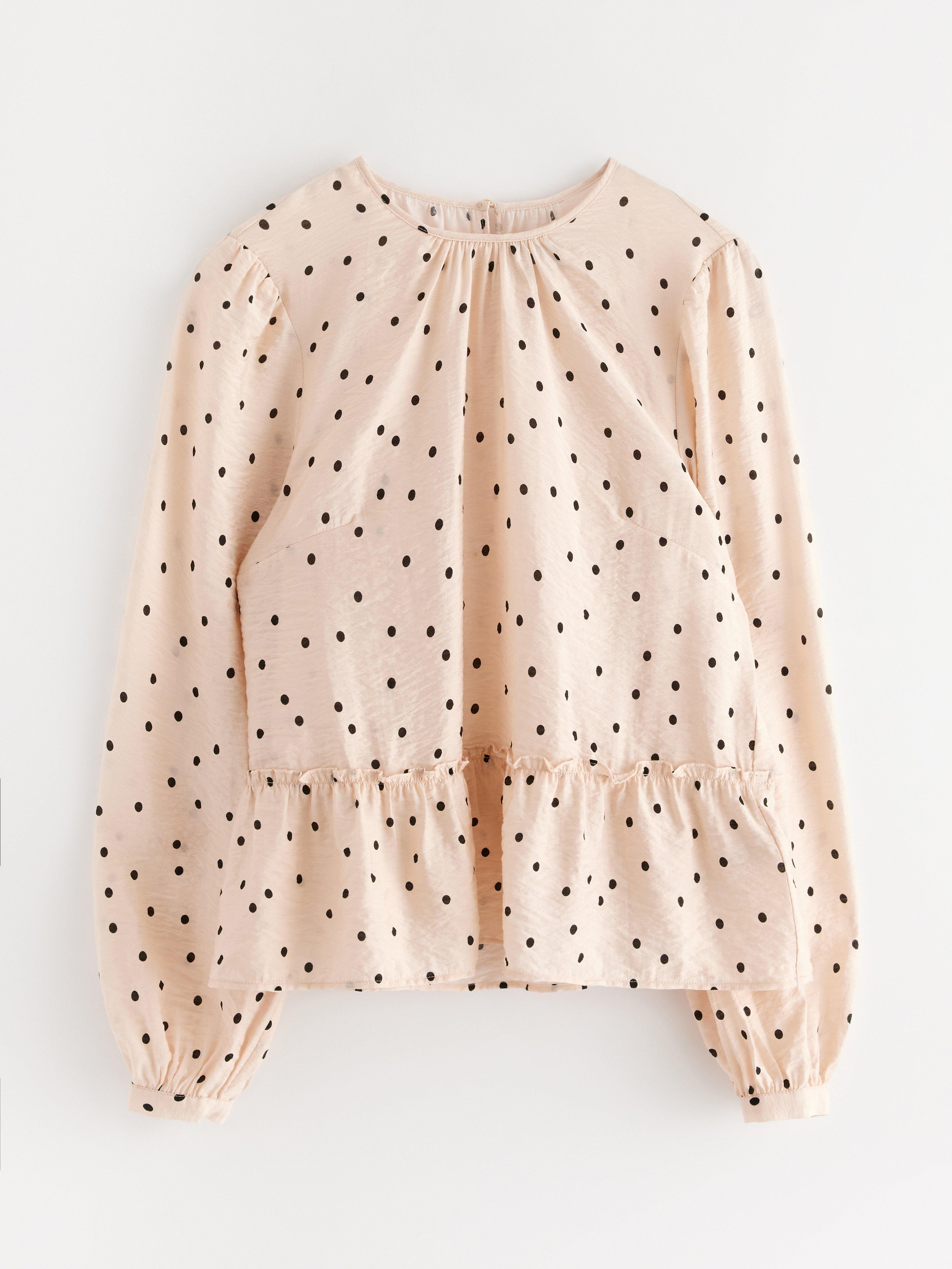 Bluse - Dame - Beige