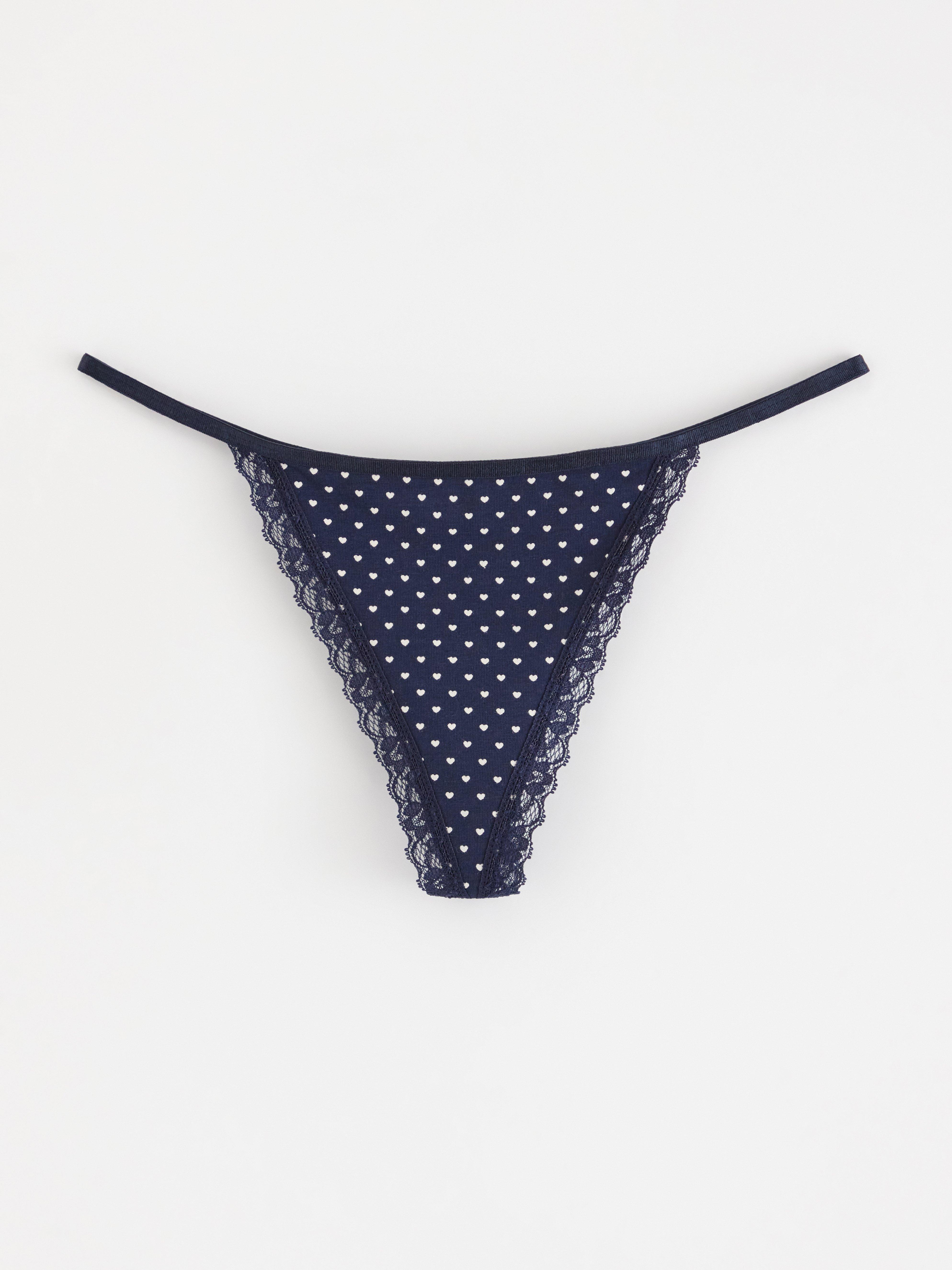 Thong Low - Lingerie - Blue