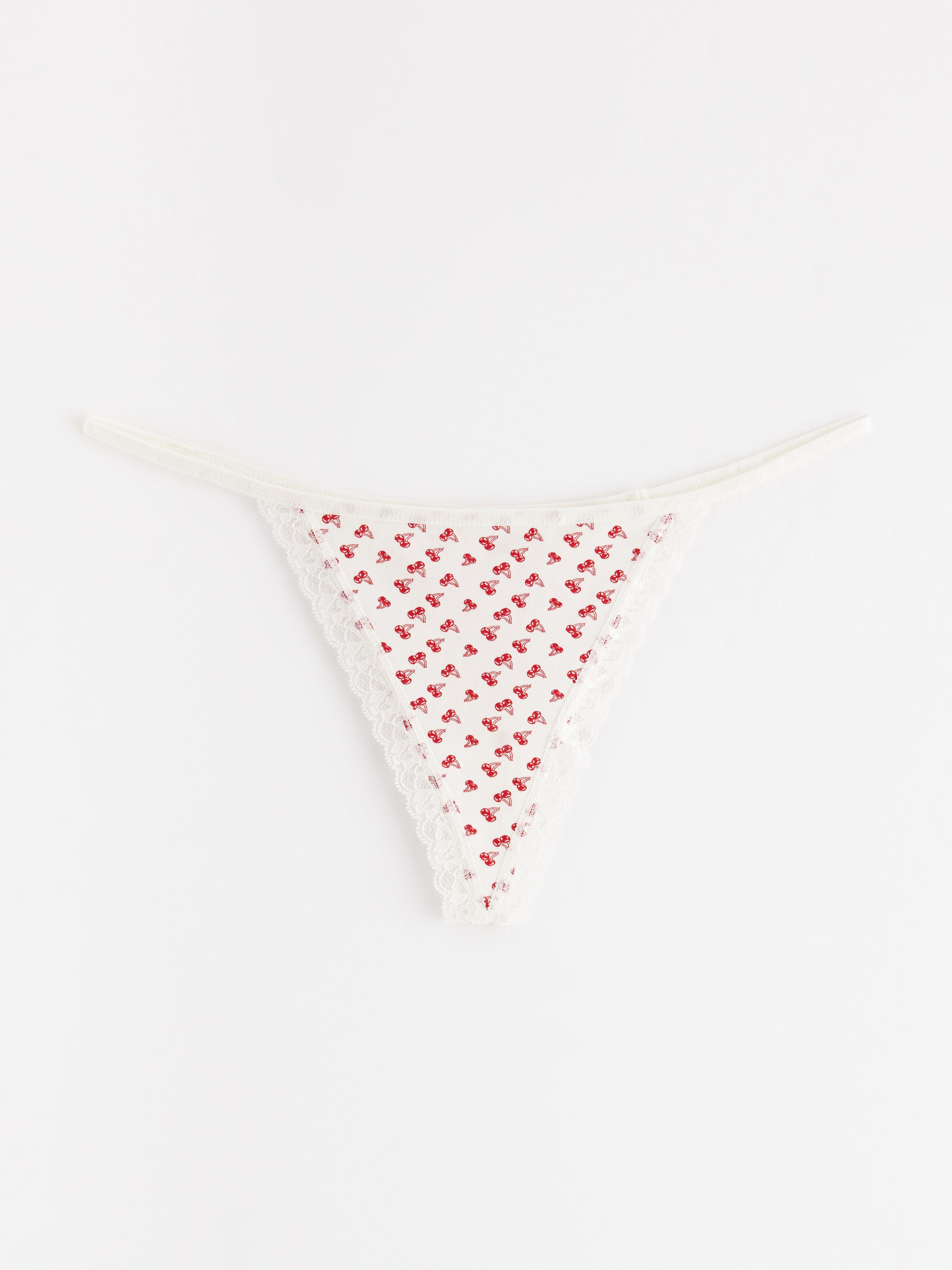 Thong Low - Lingerie - Red