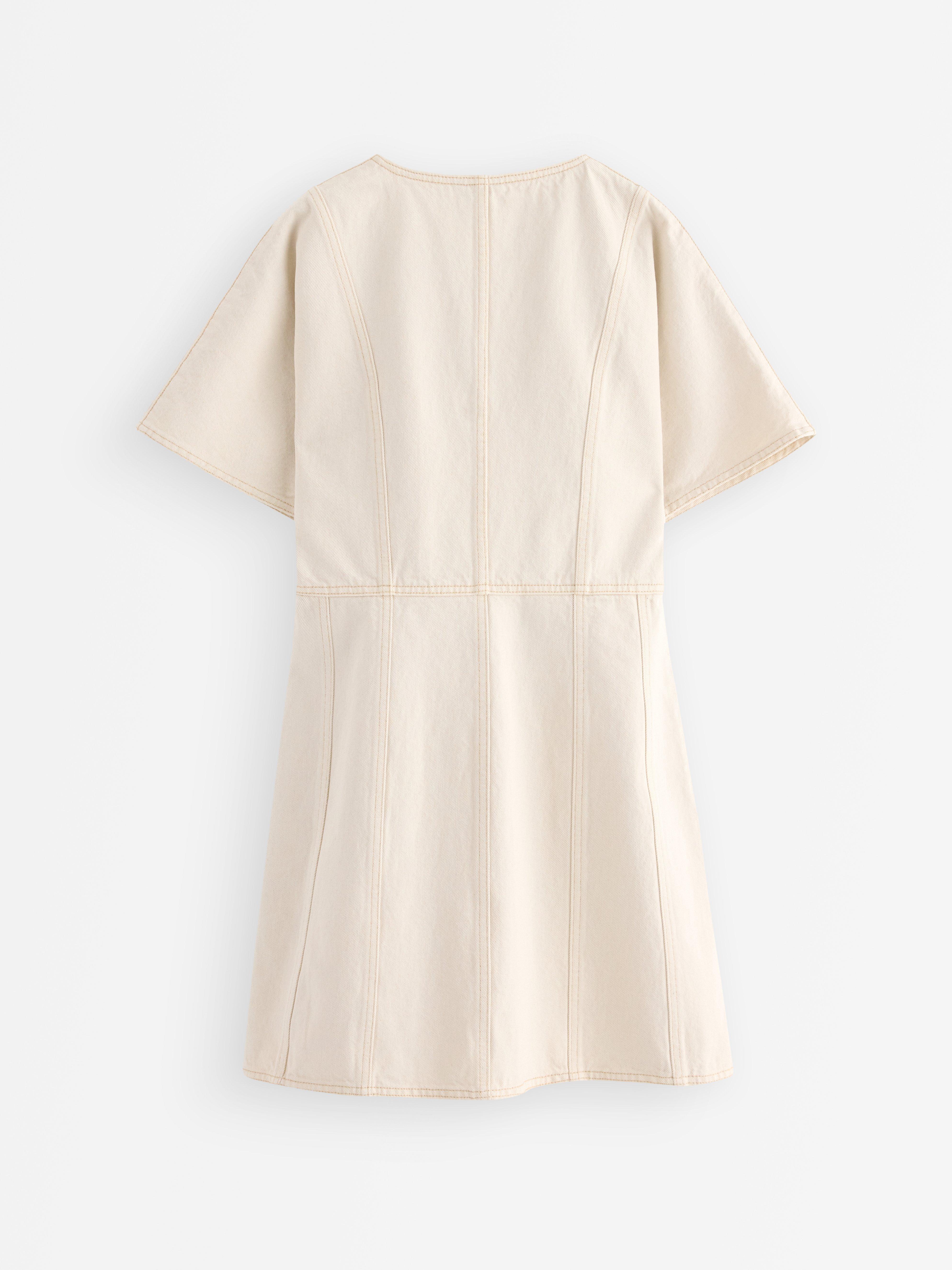 plus size beige formal dresses Emery Denim Mini Dress main image 0