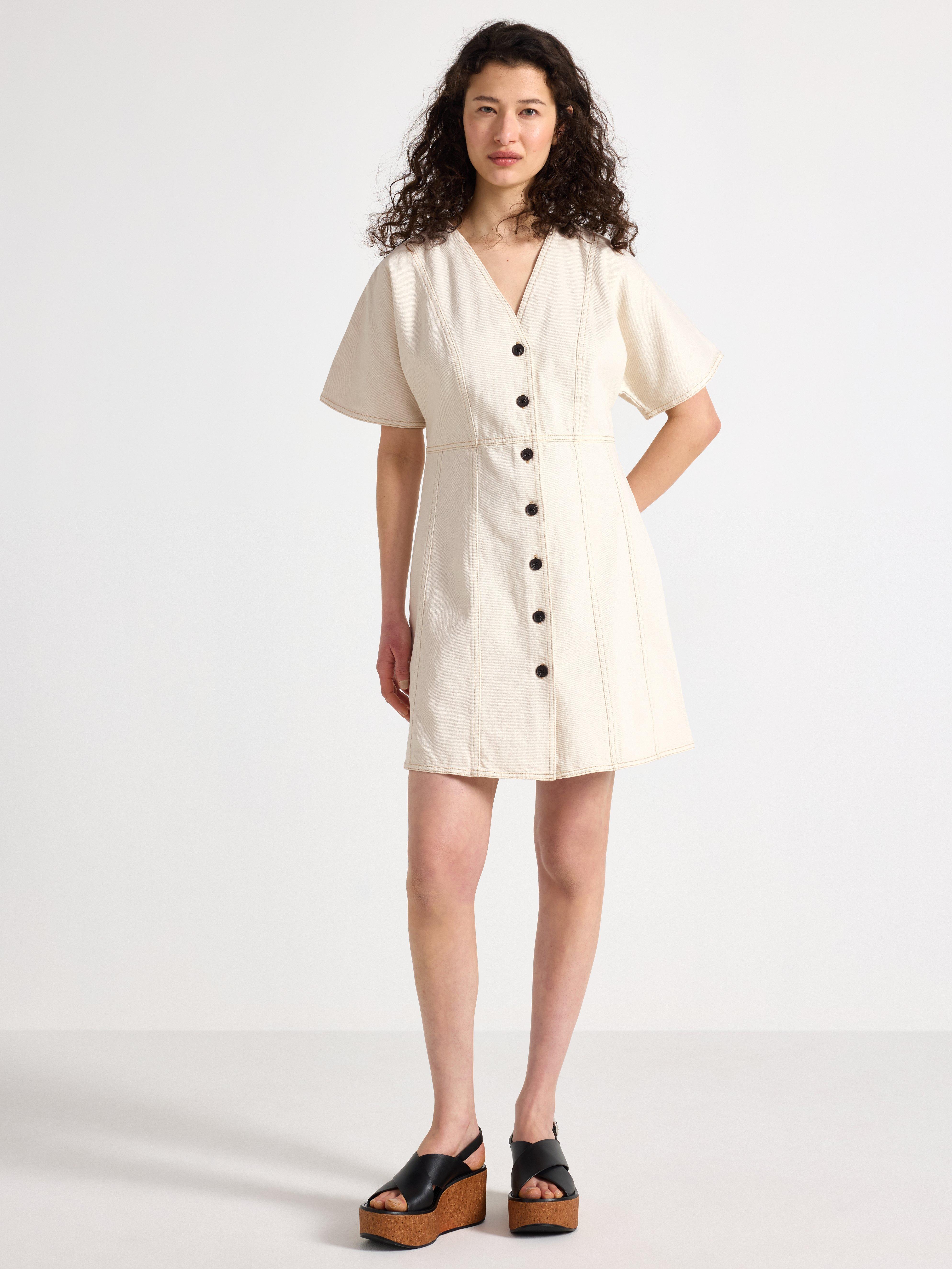 Kjole - Dame - Beige