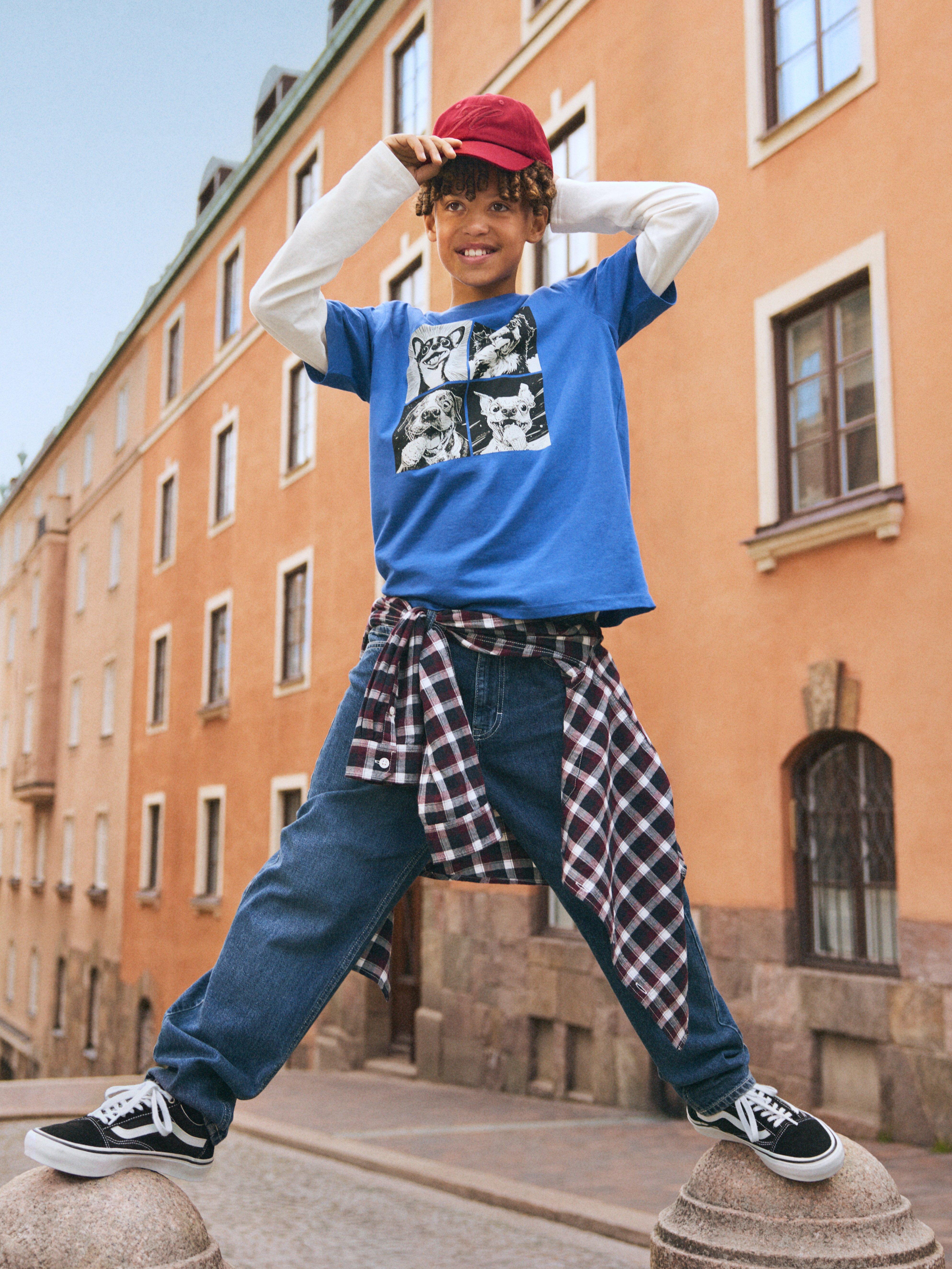 T-shirt - Barn - Blå