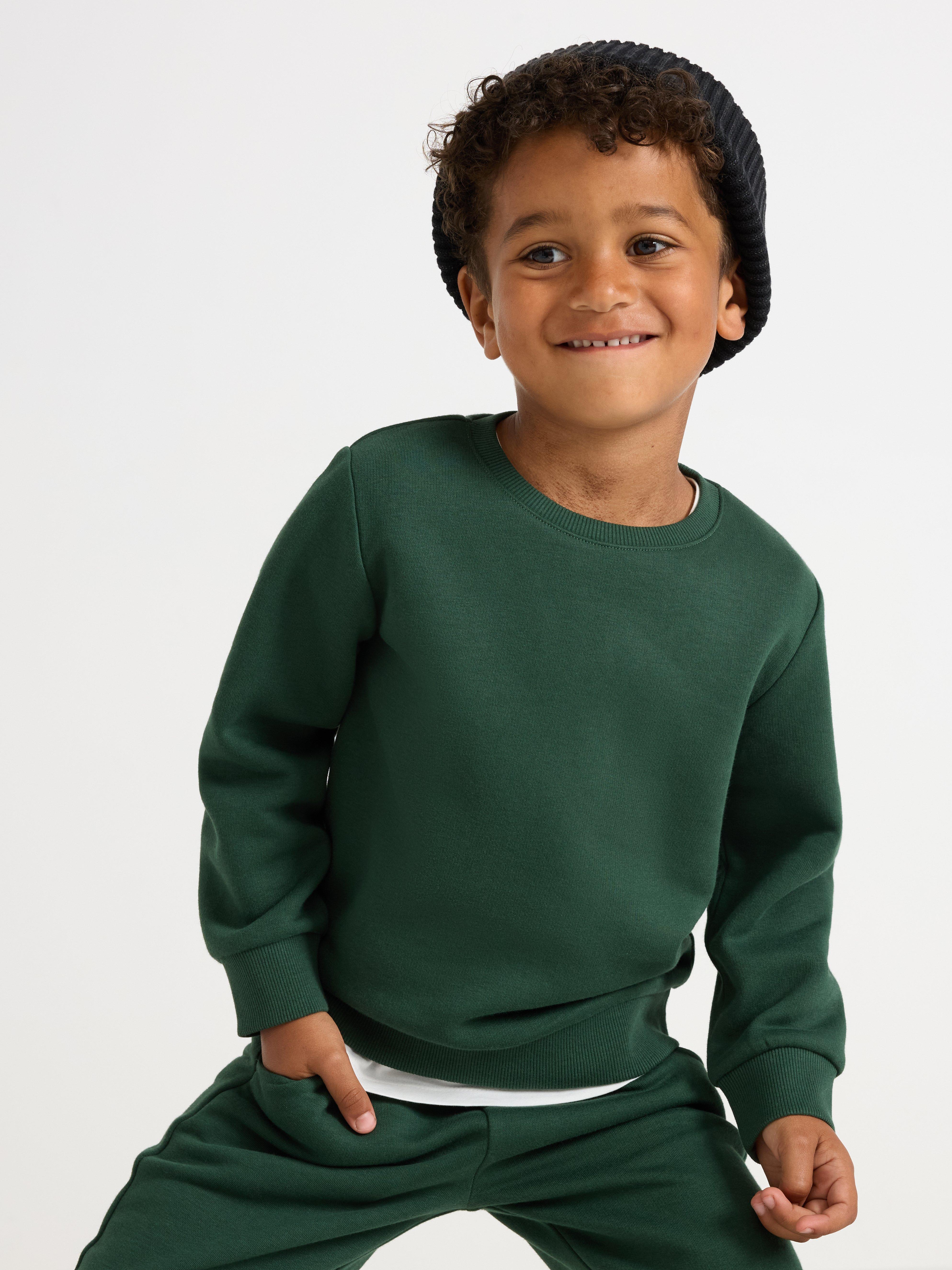 Sweatshirt - Børn - Grøn