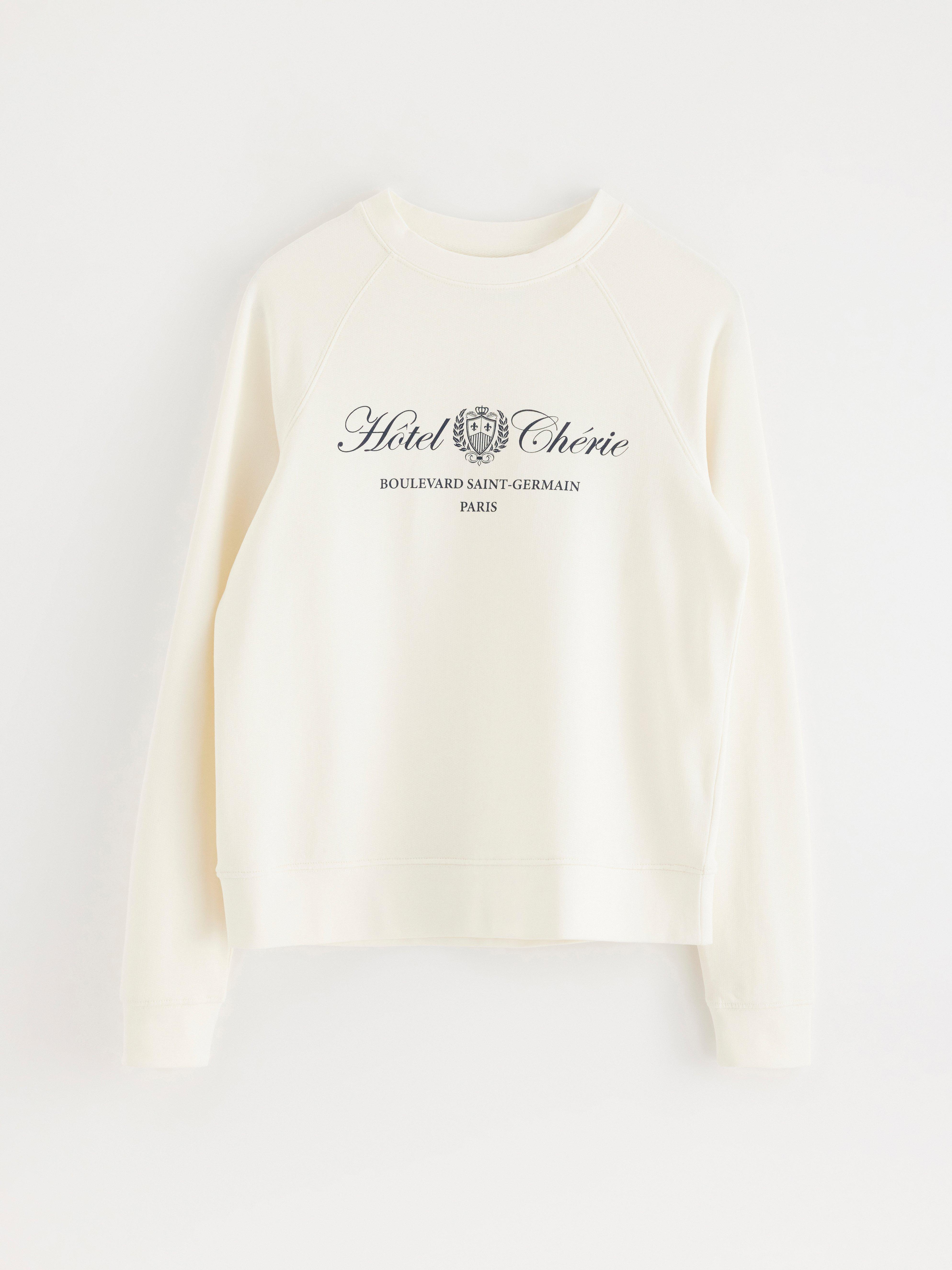 Sweatshirt - Dam - Vit