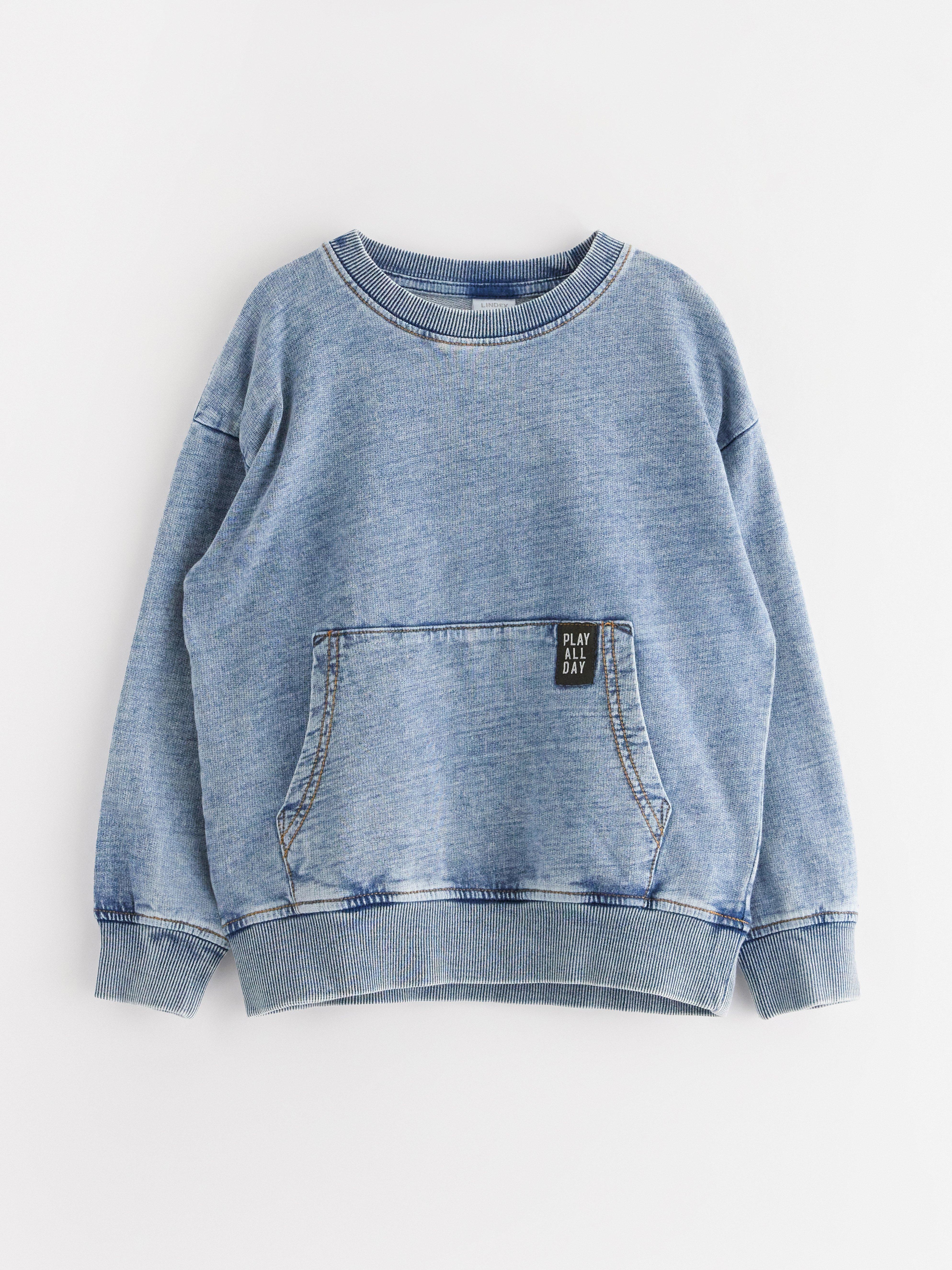 Sweatshirt - Barn - Blå