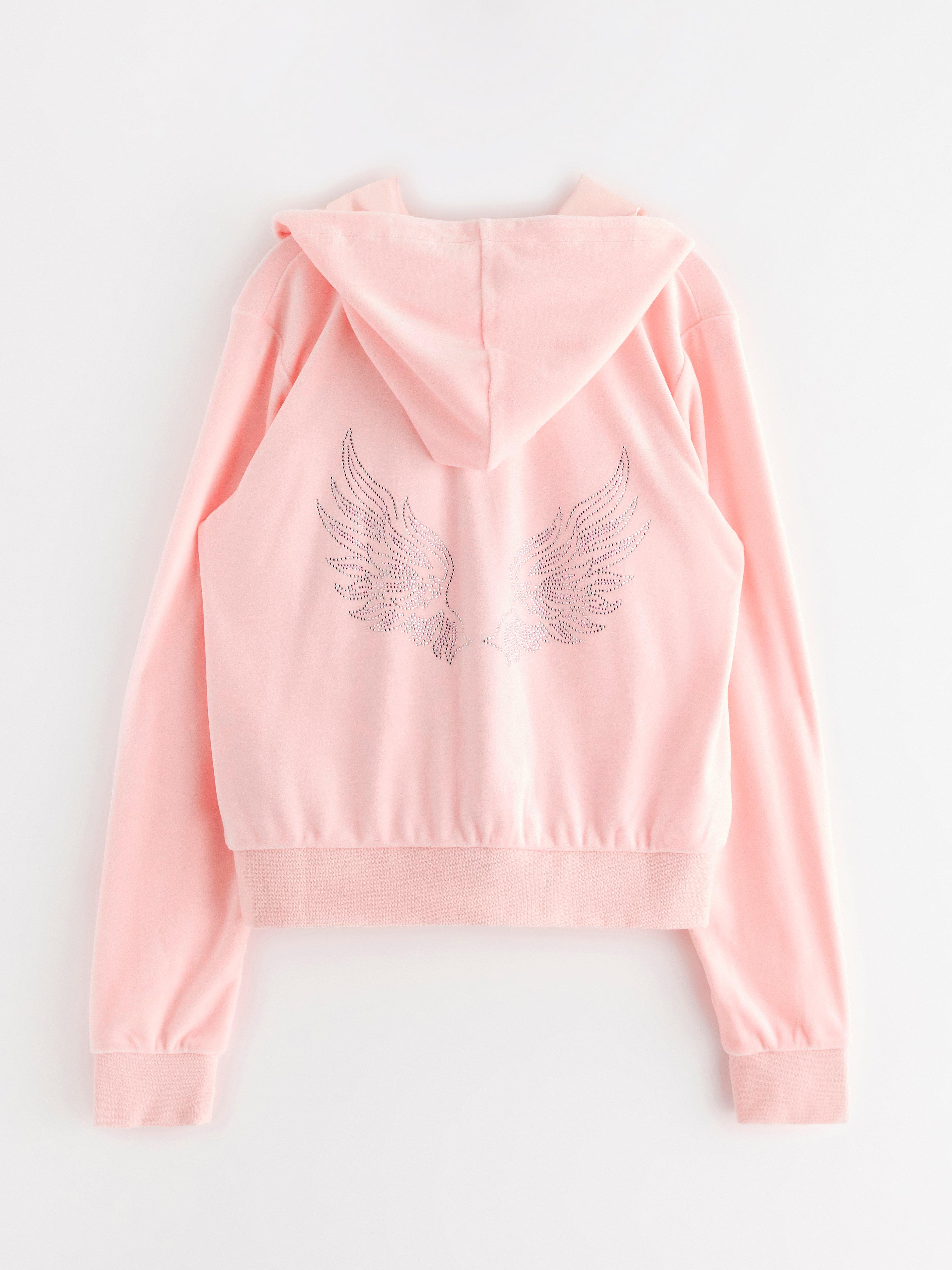 Sweatshirt med hætte - Børn - Lyserød