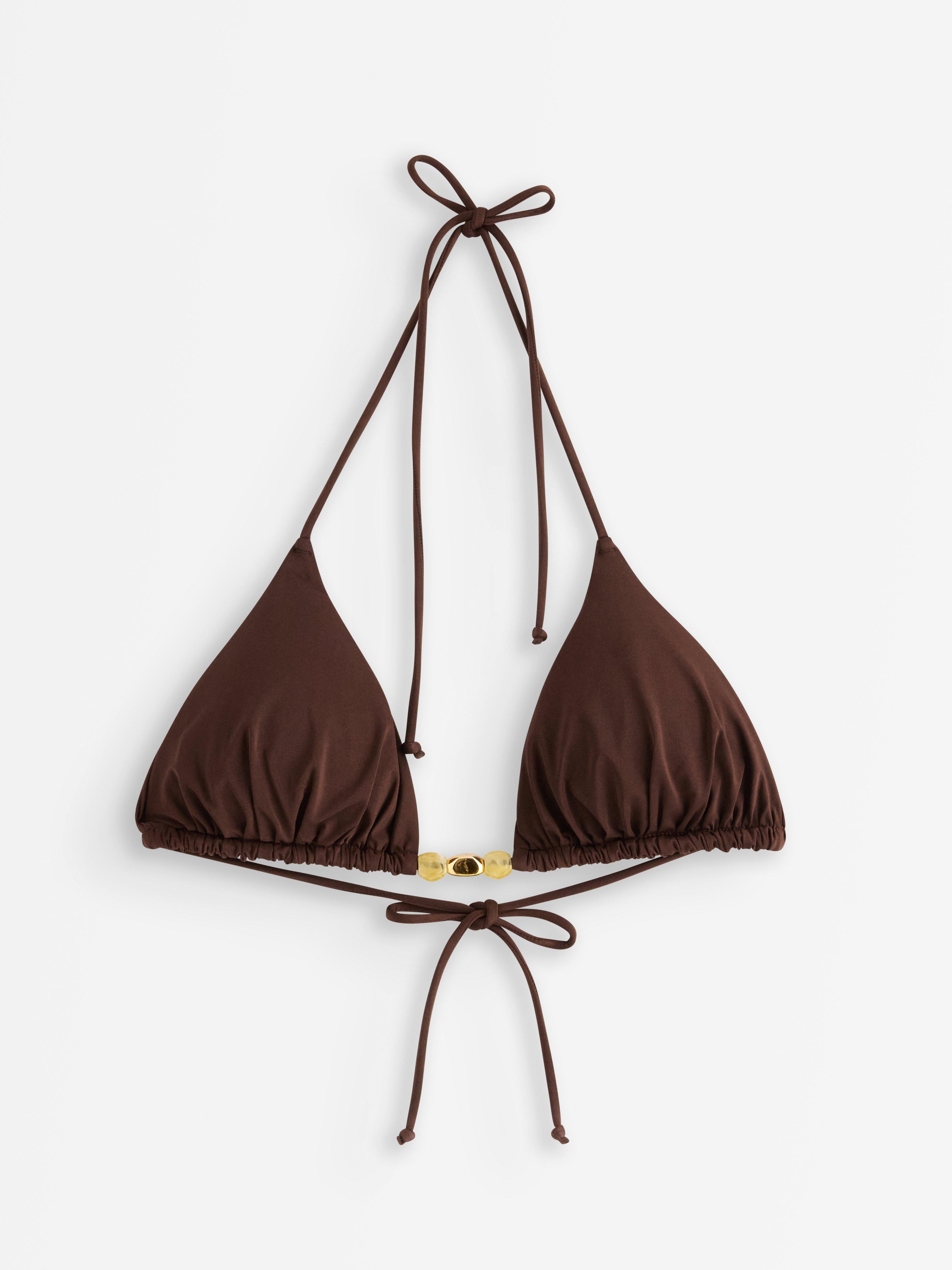 Trojuholníková podprsenka - Spodná bielizeň - Hnedá